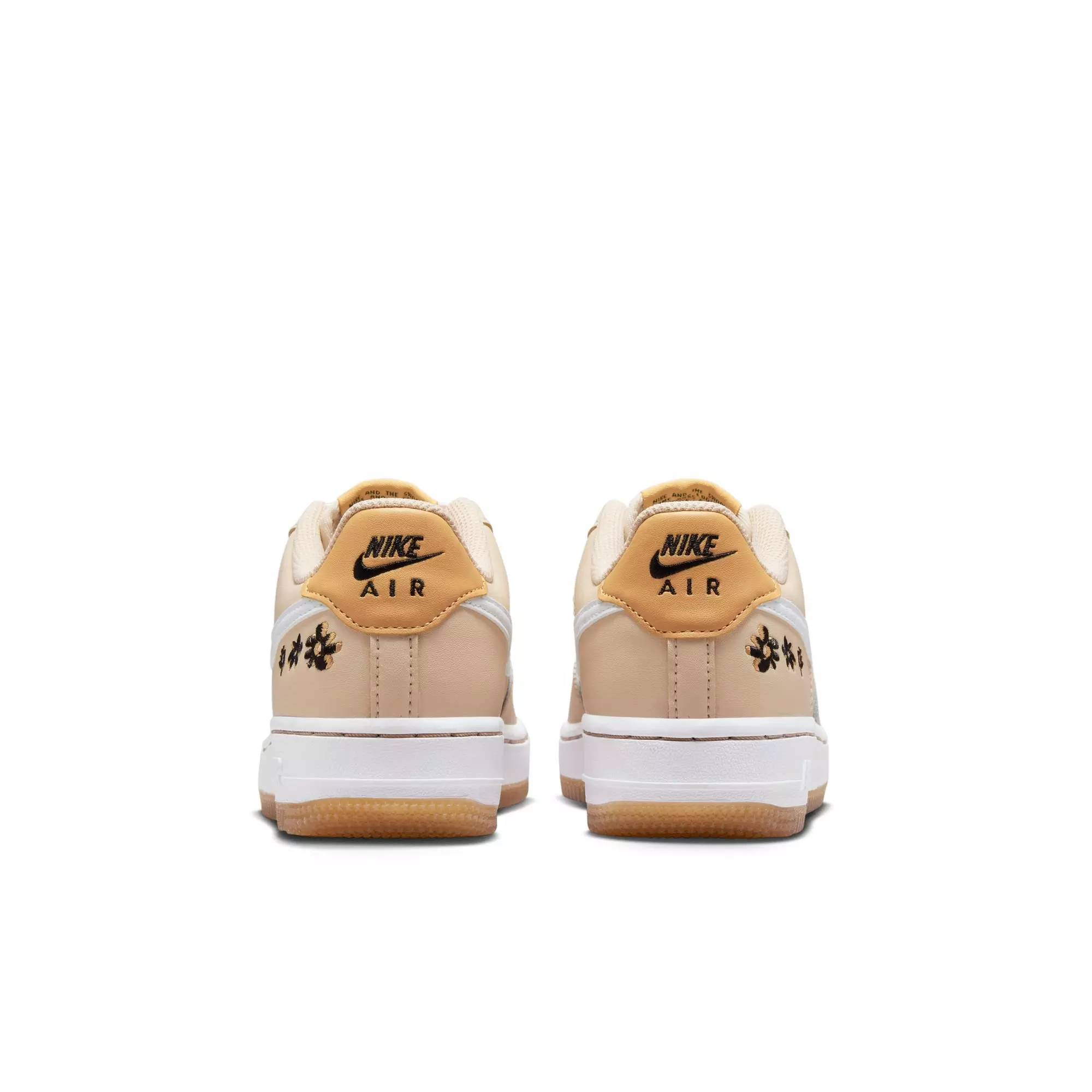 Nike Air Force 1 LV8 2 "Sanddrift/White/Twine/Black" Grade School Girls' Shoe - SAND