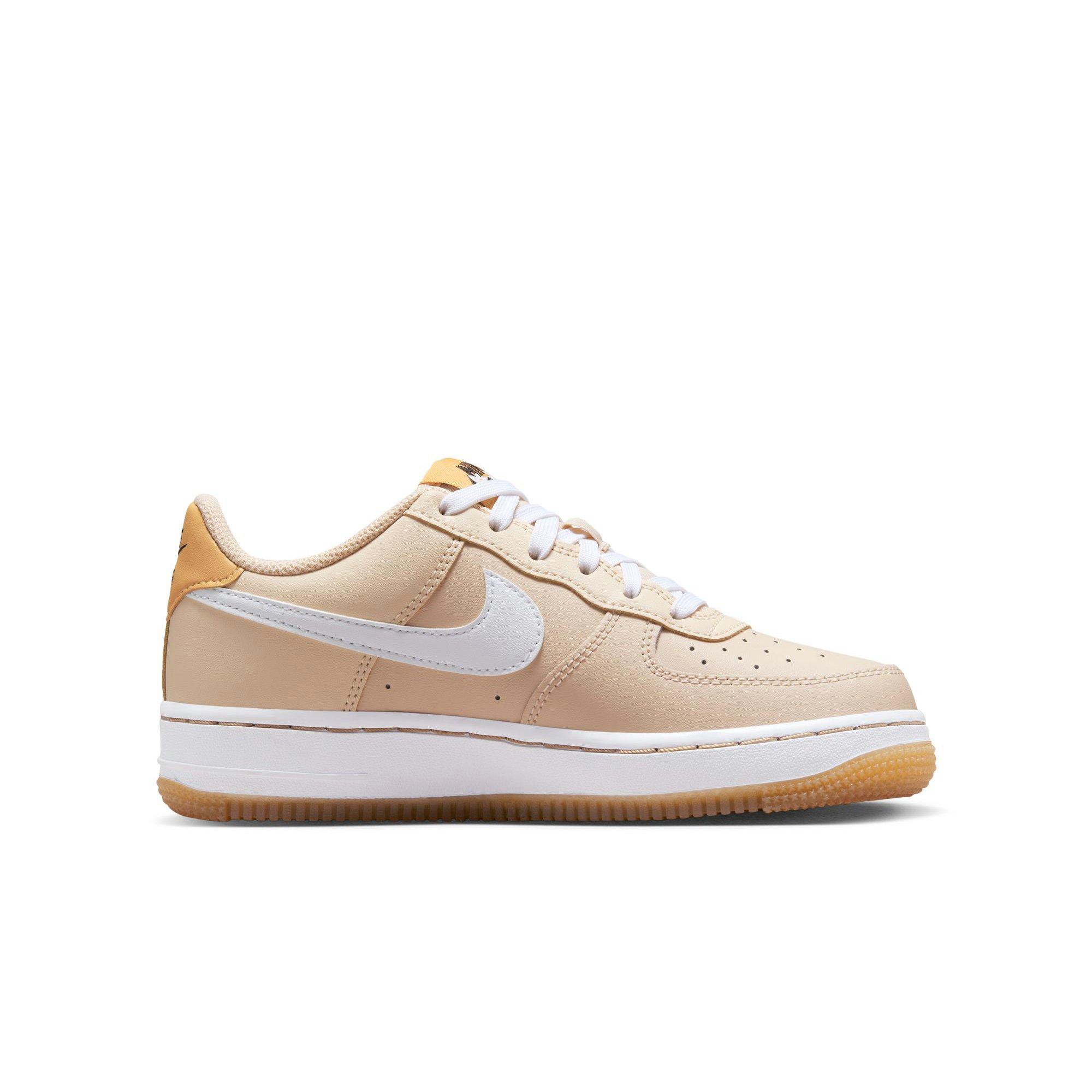 Nike Air Force 1 LV8 2 "Sanddrift/White/Twine/Black" Grade School Girls' Shoe - SAND Thumbnail View 2