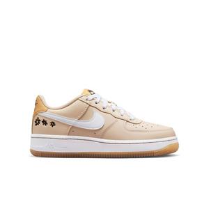 Nike Air Force 1 LV8 2 "Sanddrift/White/Twine/Black" Grade School Girls' Shoe