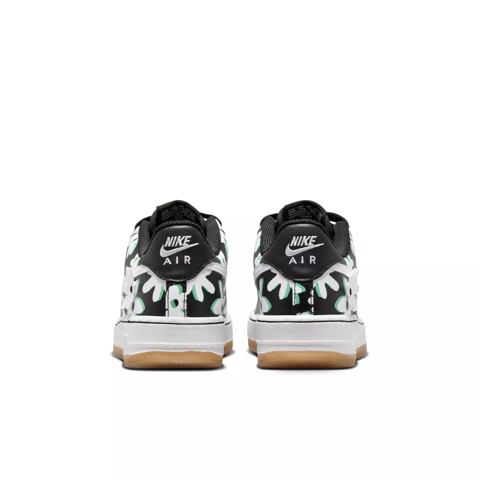 Nike Air Force 1 LV8 1 "Black/White/Spring Green" Preschool Girls' Shoe - BLACK/WHITE/GREEN