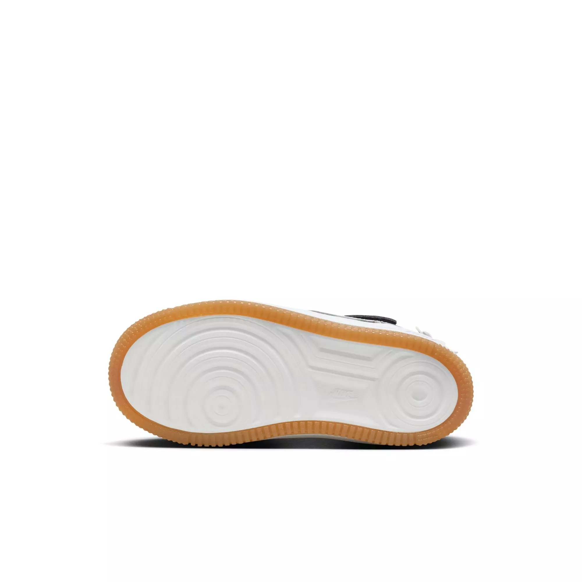 Nike Force 1 Low LV8 EasyOn "Black/White/Spring Green/Gum Light Brown" Preschool Girls' Shoe - BLACK/WHITE/GREEN