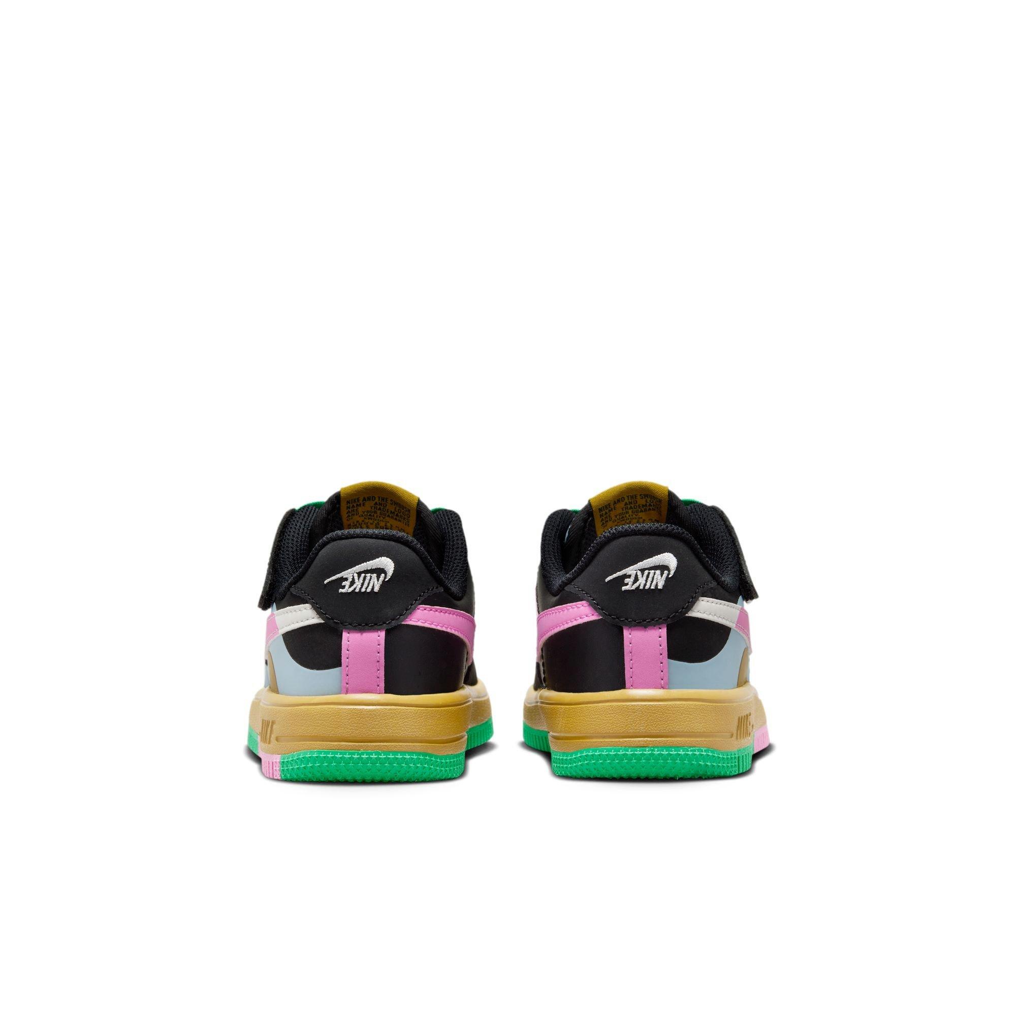 Nike Air Force 1 LV8 EasyOn "Black/Summit White/Lt Armory Blue" Preschool Girls' Shoe - MULTI-COLOR Thumbnail View 6