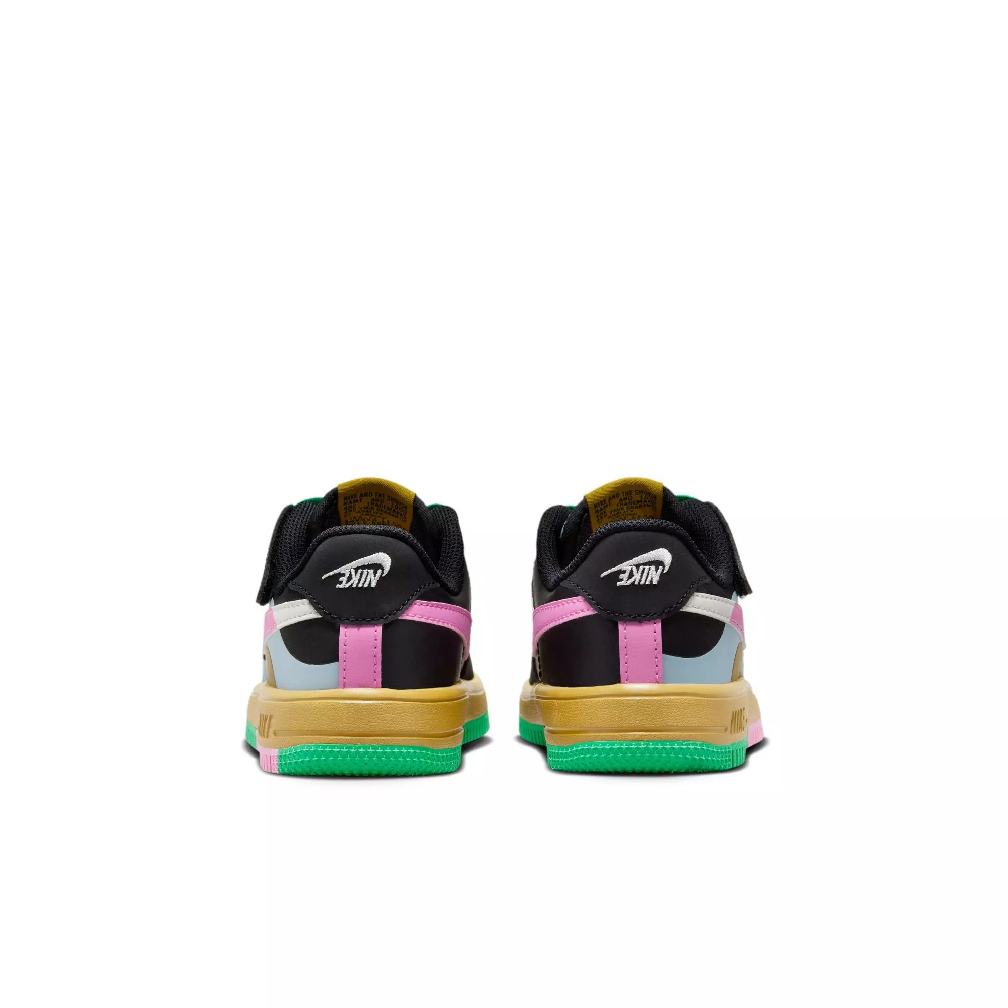 Nike Air Force 1 LV8 EasyOn "Black/Summit White/Lt Armory Blue" Preschool Girls' Shoe - MULTI-COLOR