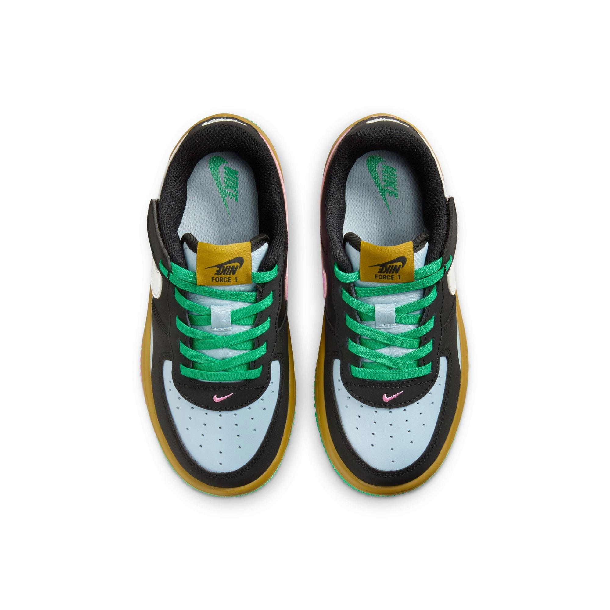 Nike Air Force 1 LV8 EasyOn "Black/Summit White/Lt Armory Blue" Preschool Girls' Shoe - MULTI-COLOR Thumbnail View 7