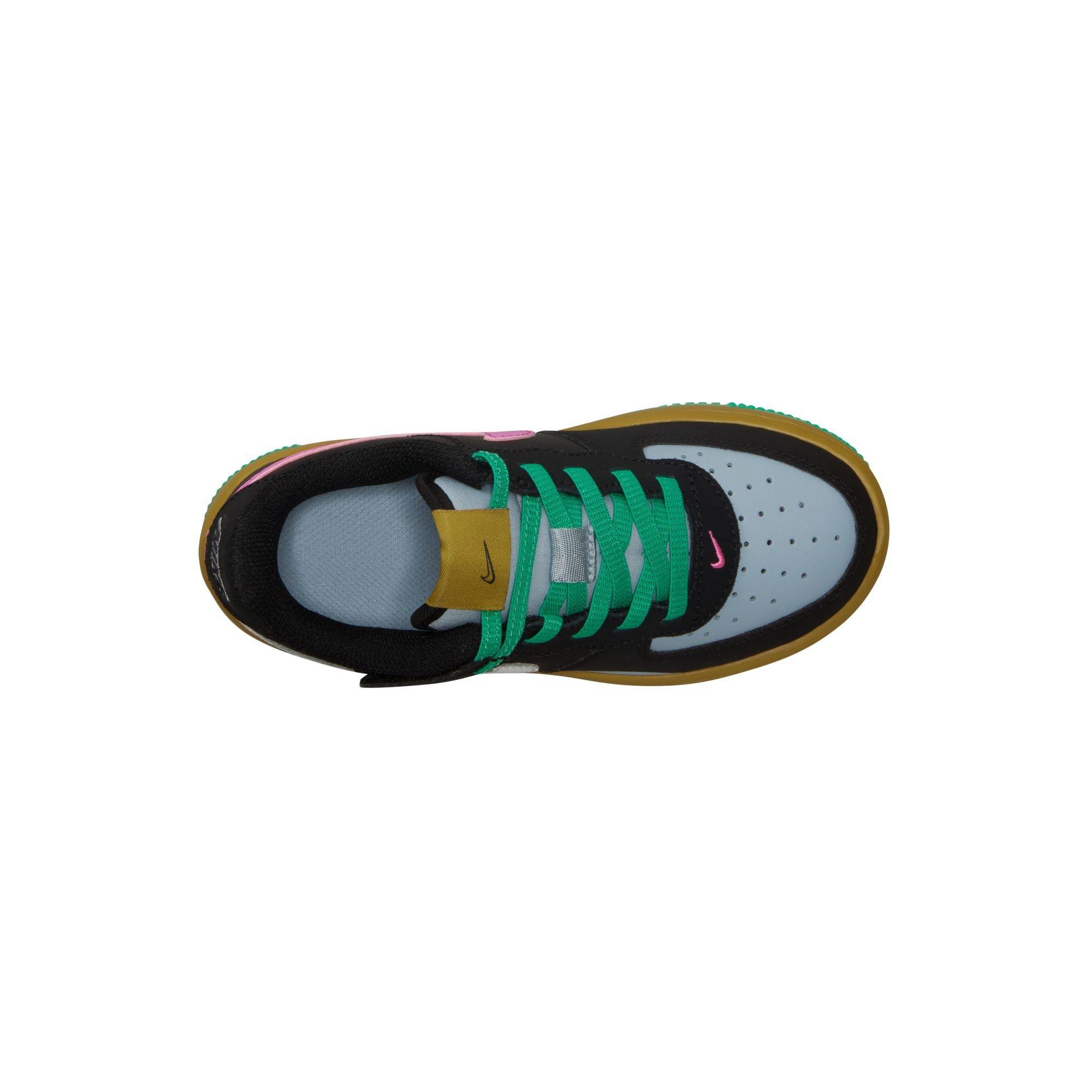 Nike Air Force 1 LV8 EasyOn "Black/Summit White/Lt Armory Blue" Preschool Girls' Shoe - MULTI-COLOR Thumbnail View 8