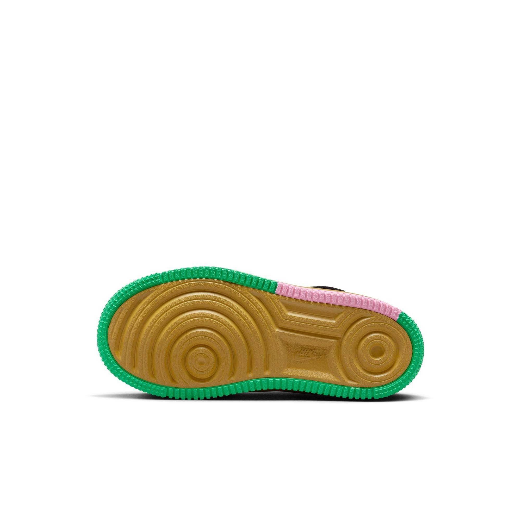 Nike Air Force 1 LV8 EasyOn "Black/Summit White/Lt Armory Blue" Preschool Girls' Shoe - MULTI-COLOR Thumbnail View 9