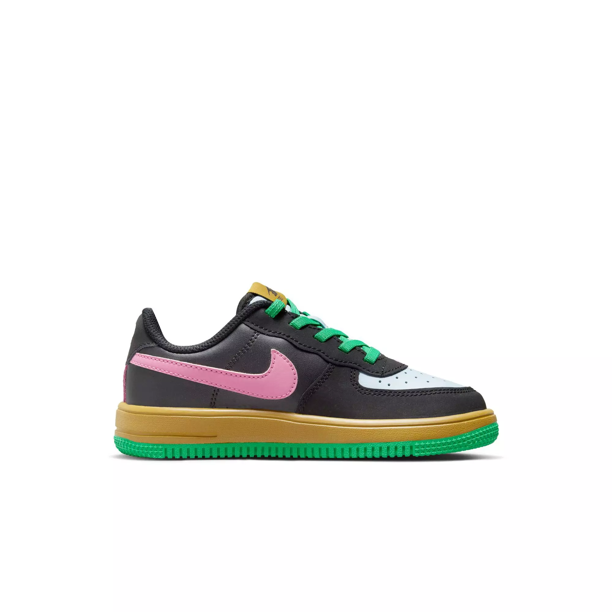 Nike Air Force 1 LV8 EasyOn "Black/Summit White/Lt Armory Blue" Preschool Girls' Shoe - MULTI-COLOR