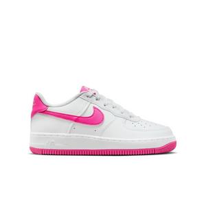 Nike Air Force 1 LV8 2 "White/Laser Fuchsia" Preschool Girls' Shoe