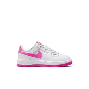 Nike Air Force 1 LV8 2 "White/Laser Fuchsia" Toddler Girls' Shoe