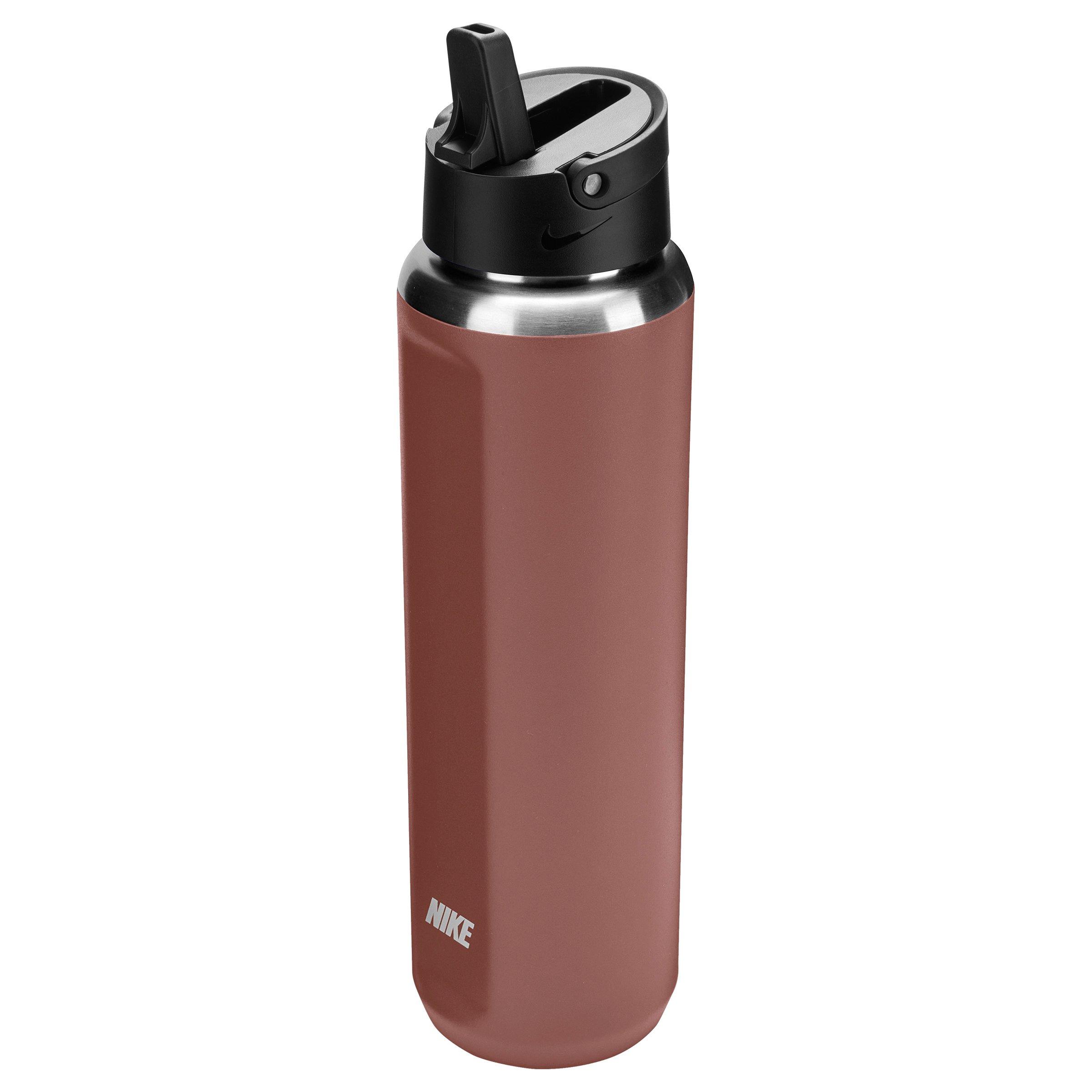 Nike 24oz. Recharge Stainless Steel Straw Water Bottle-Brown