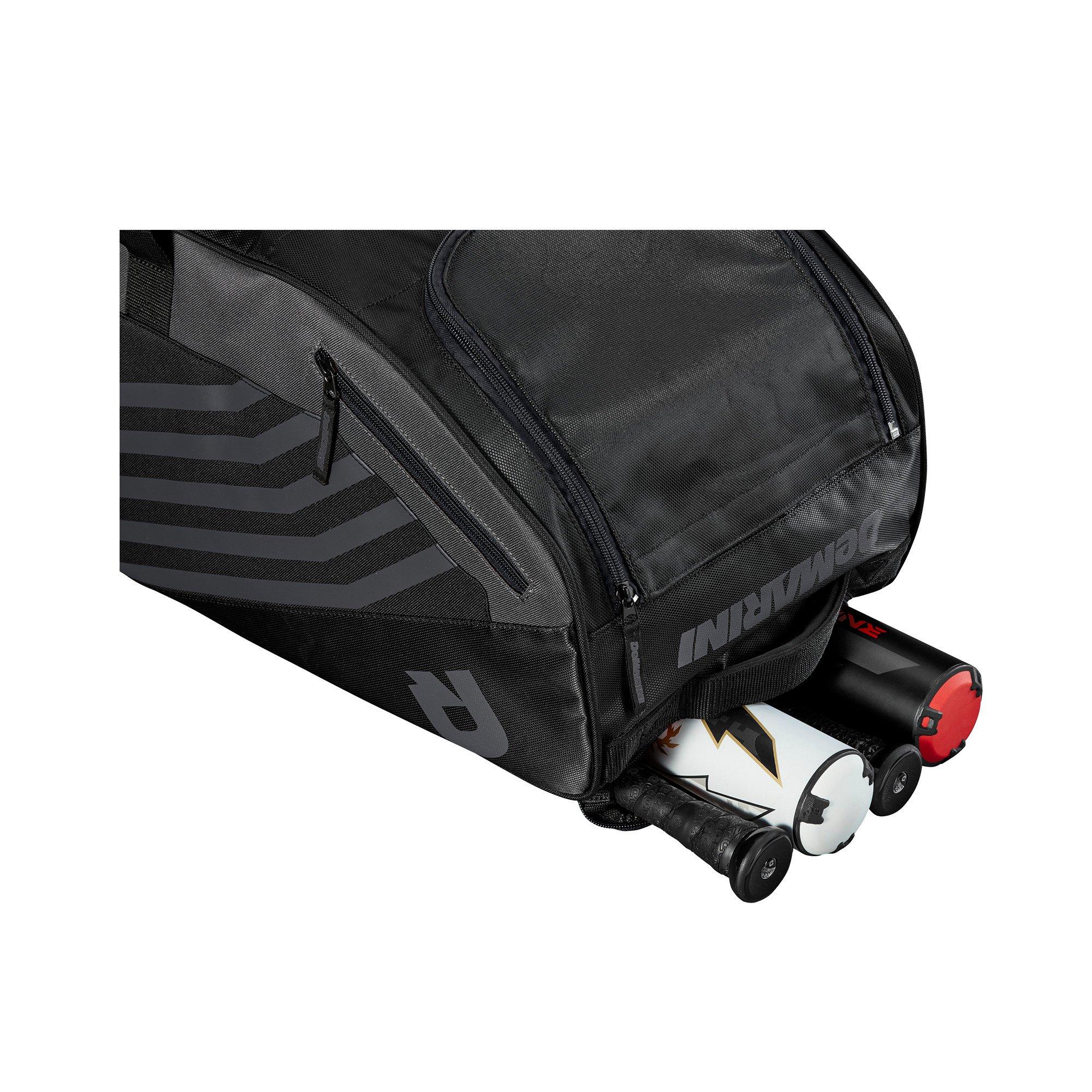 DeMarini Momentum 2.0 Wheeled Baseball Bag - BLACK Thumbnail View 11