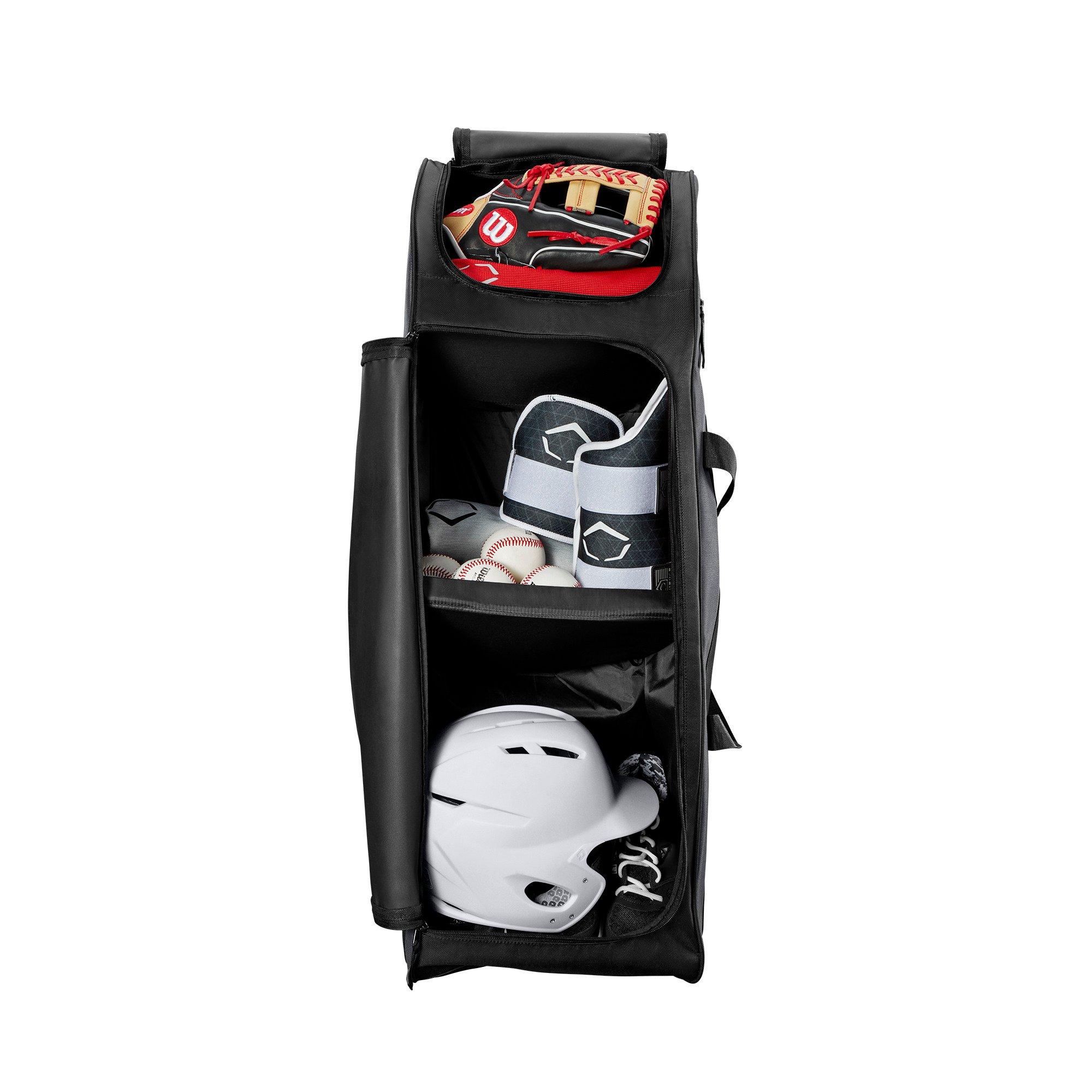 DeMarini Momentum 2.0 Wheeled Baseball Bag - BLACK Thumbnail View 6