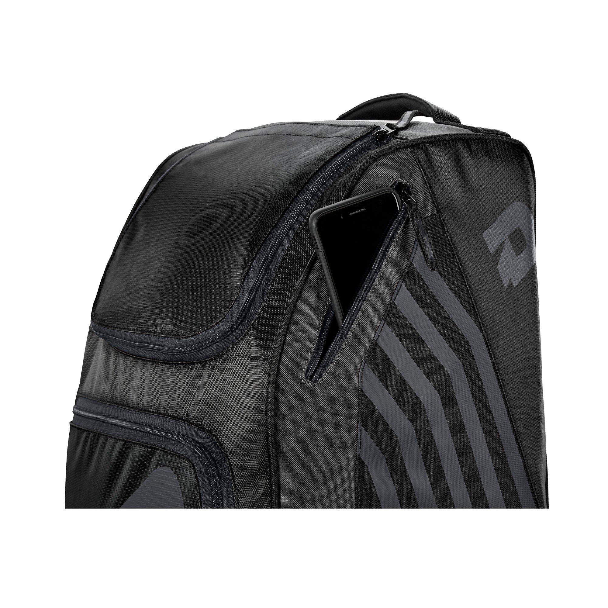 DeMarini Momentum 2.0 Wheeled Baseball Bag - BLACK Thumbnail View 9