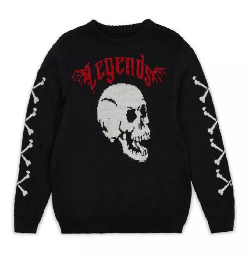 Reason Men's Legends Skull Sweater - BLACK/WHITE/RED