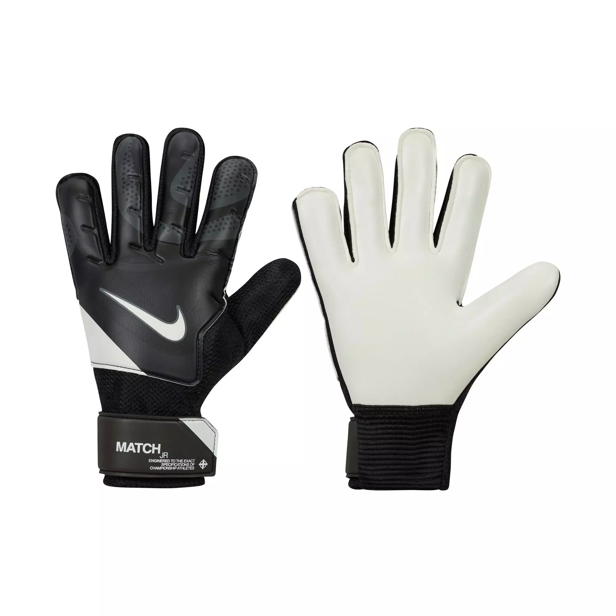 Nike Match Jr. Goalkeeper Soccer Gloves - Black/White - BLACK/WHITE