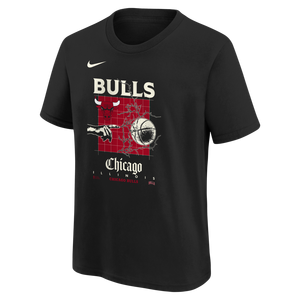 Nike Youth Chicago Bulls '24 Max90 Short Sleeve Top-Black