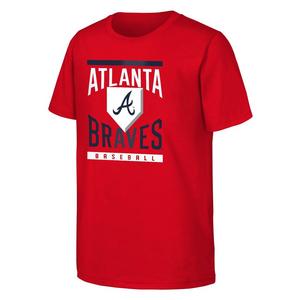 Genuine Stuff Youth '24 Atlanta Braves Load Base Tee - Red