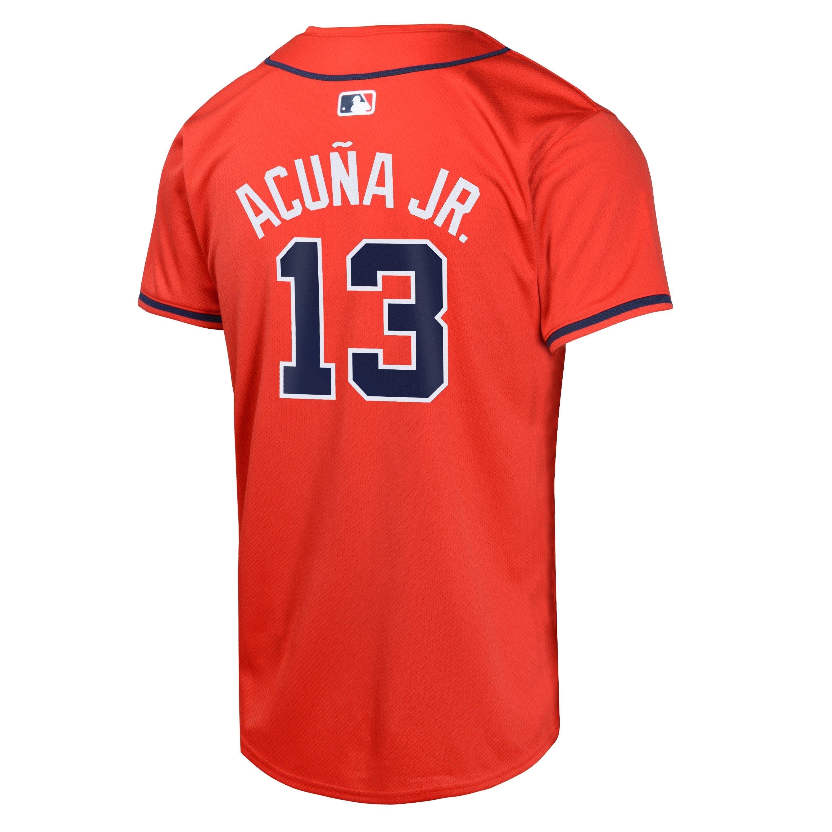 Nike Atlanta Braves Acuna Jr. '24 Alternate Youth Red Jersey
