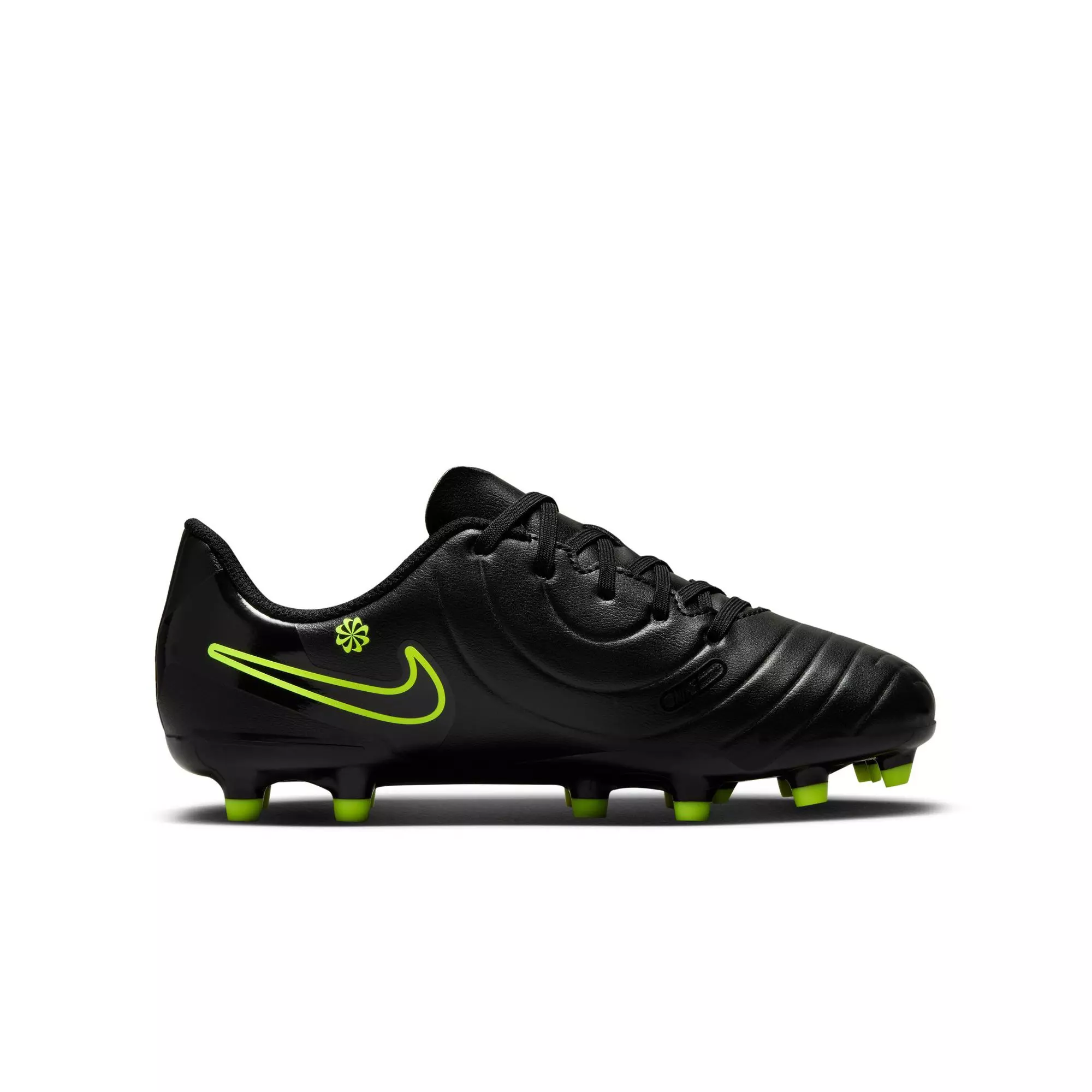 Nike Jr. Tiempo Legend 10 Club MG "Black/Volt" Preschool Boys' Soccer Cleat - BLACK