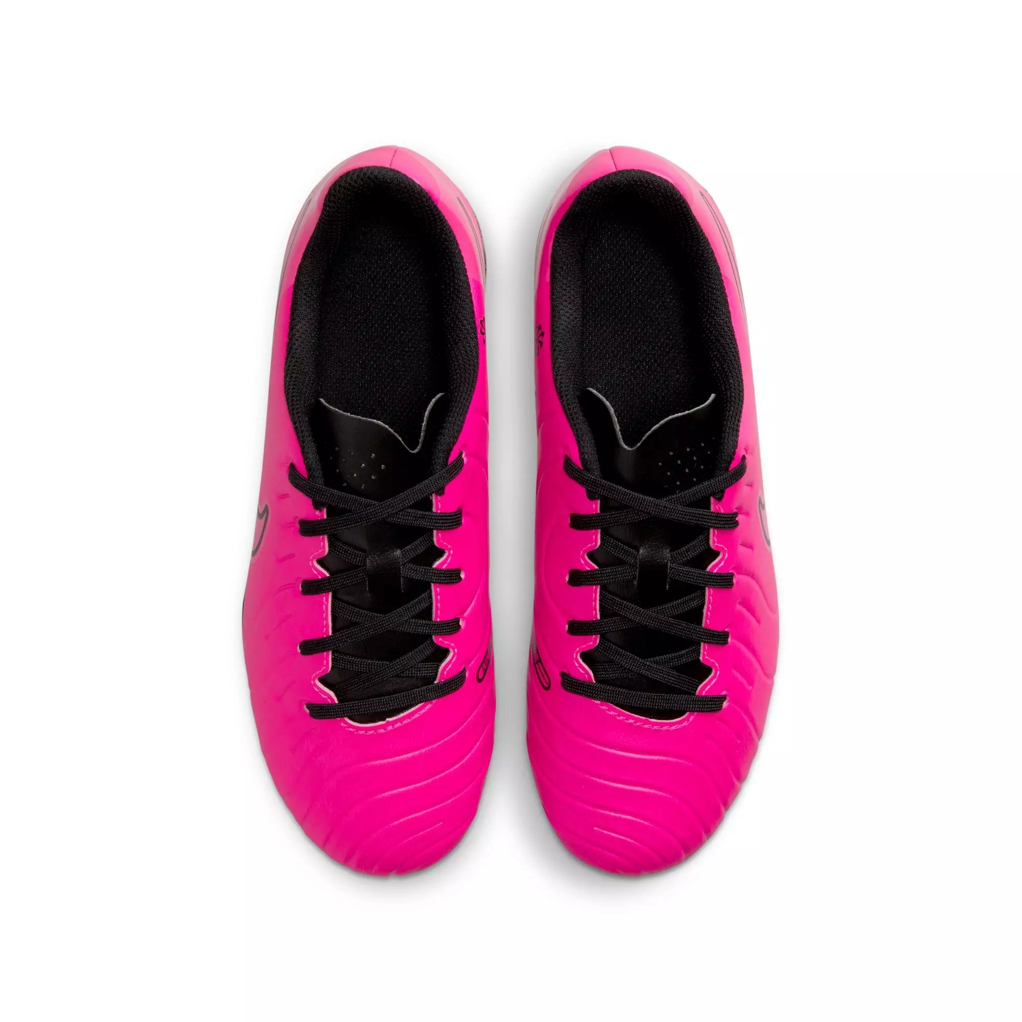 Nike Jr. Tiempo Legend 10 Club MG "Fierce Pink/Black" Preschool Girls' Soccer Cleat - BLACK/PINK