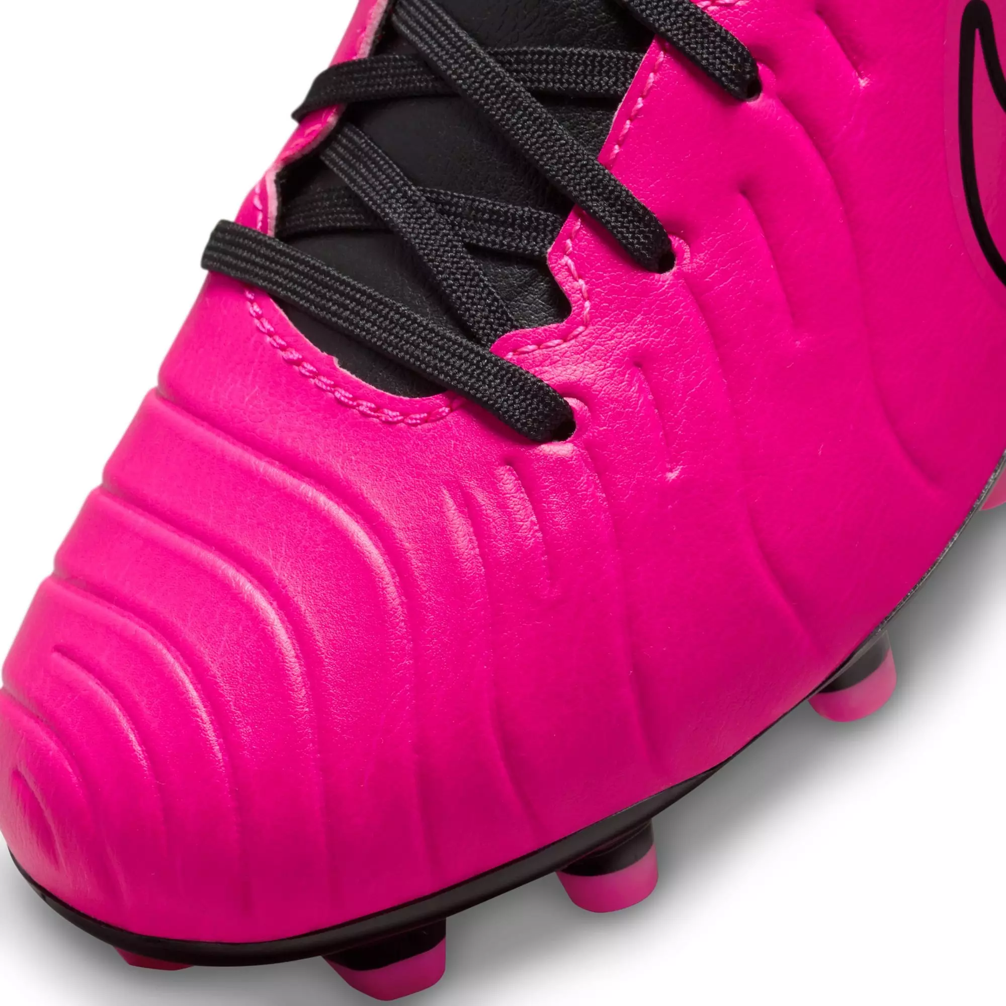 Nike Jr. Tiempo Legend 10 Club MG "Fierce Pink/Black" Preschool Girls' Soccer Cleat - BLACK/PINK