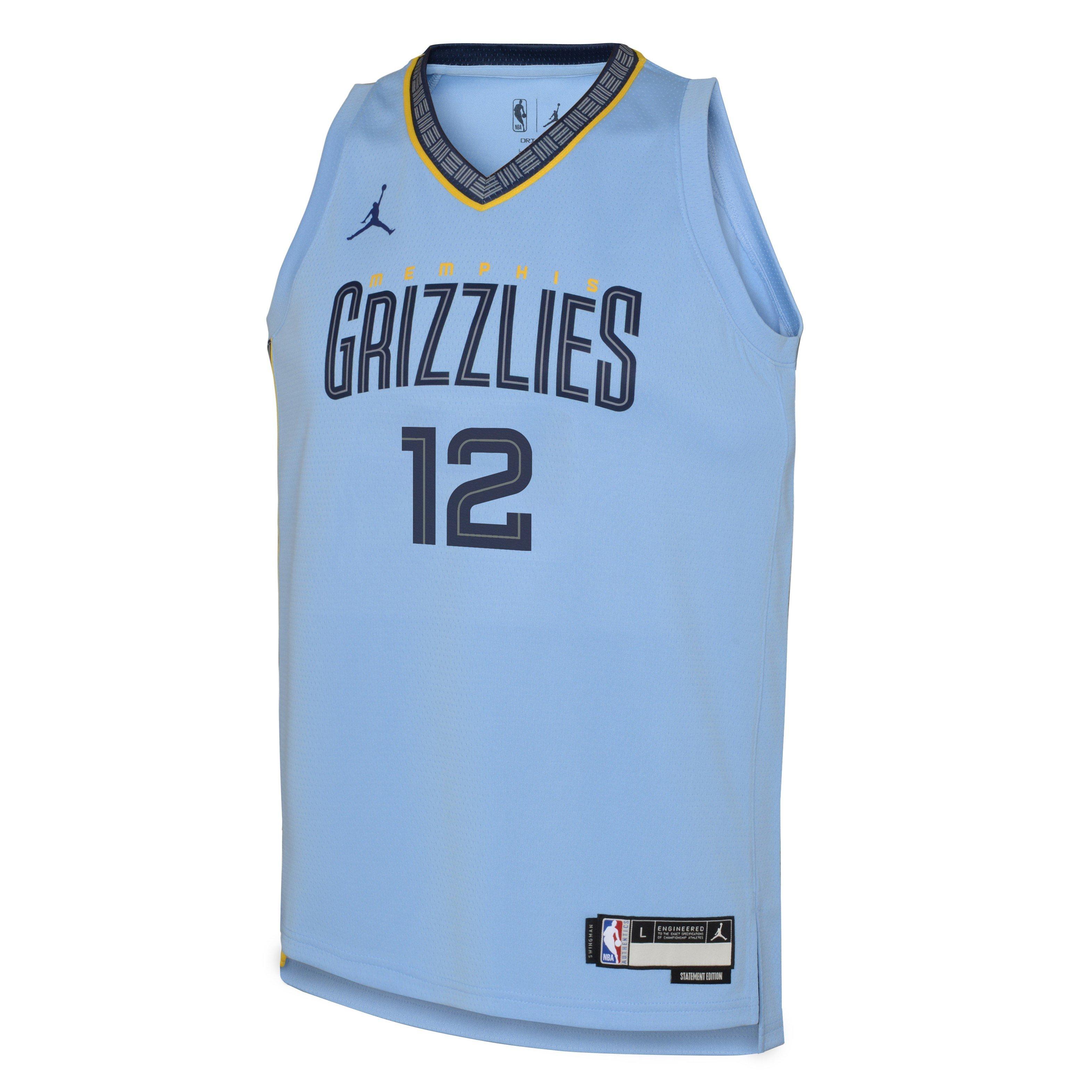 Jordan Youth Ja Morant Memphis Grizzlies 2023-2024 Game Jersey-Blue - Main Image