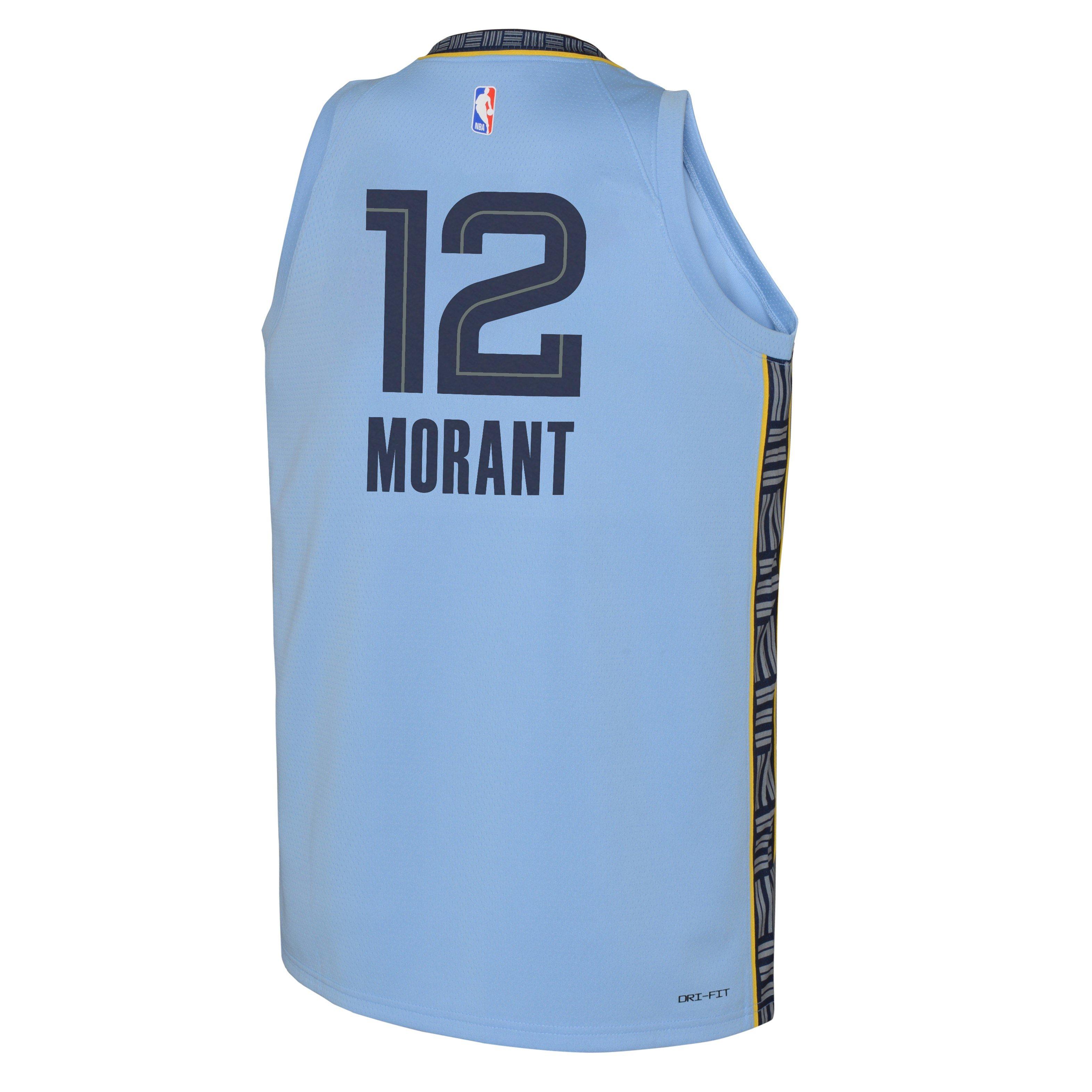 Jordan Ja Morant Memphis Grizzlies Youth Blue 2023-2024 Game Jersey