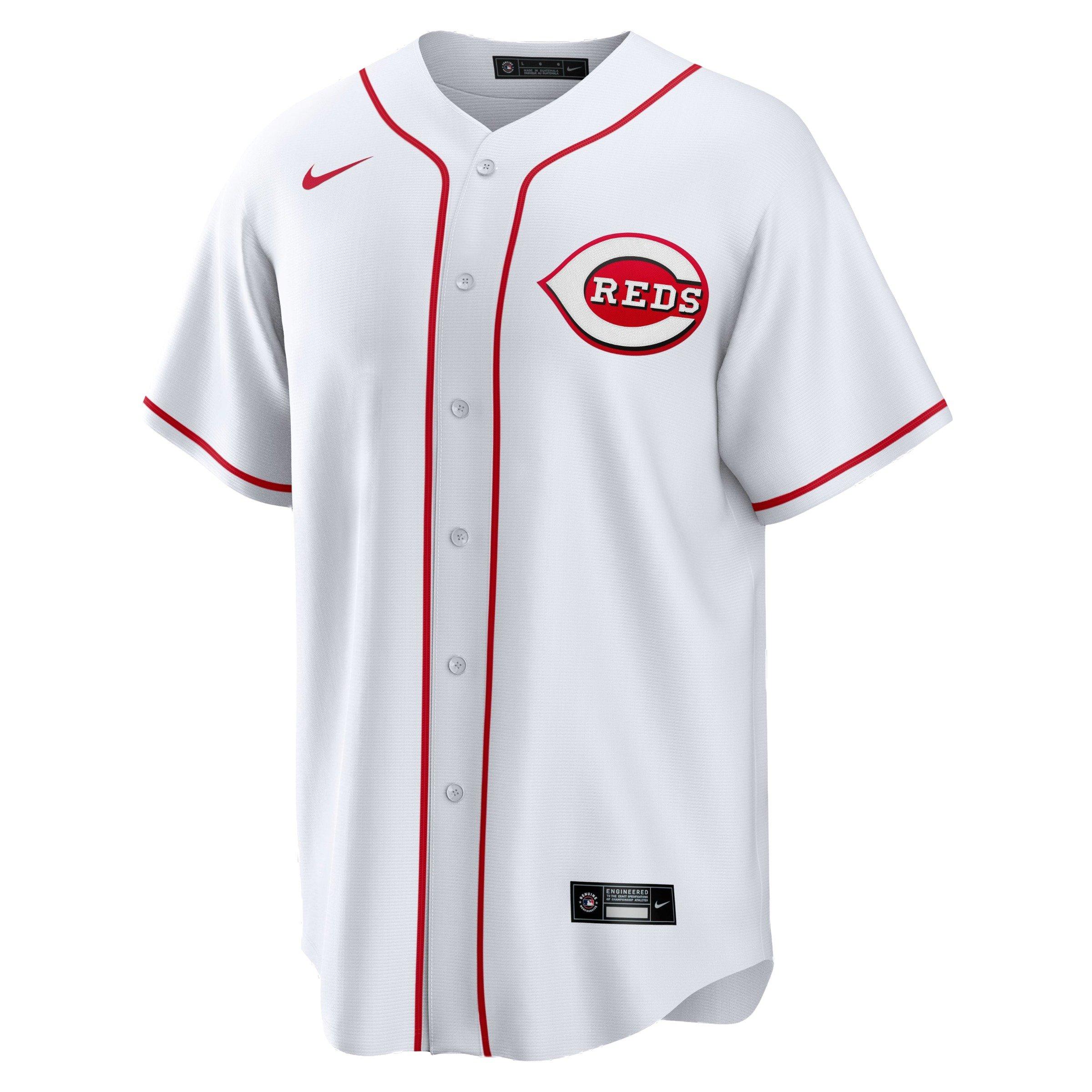 Nike Men's Elly De La Cruz Cincinnati Reds 2023 Game Jersey-White - WHITE Thumbnail View 2
