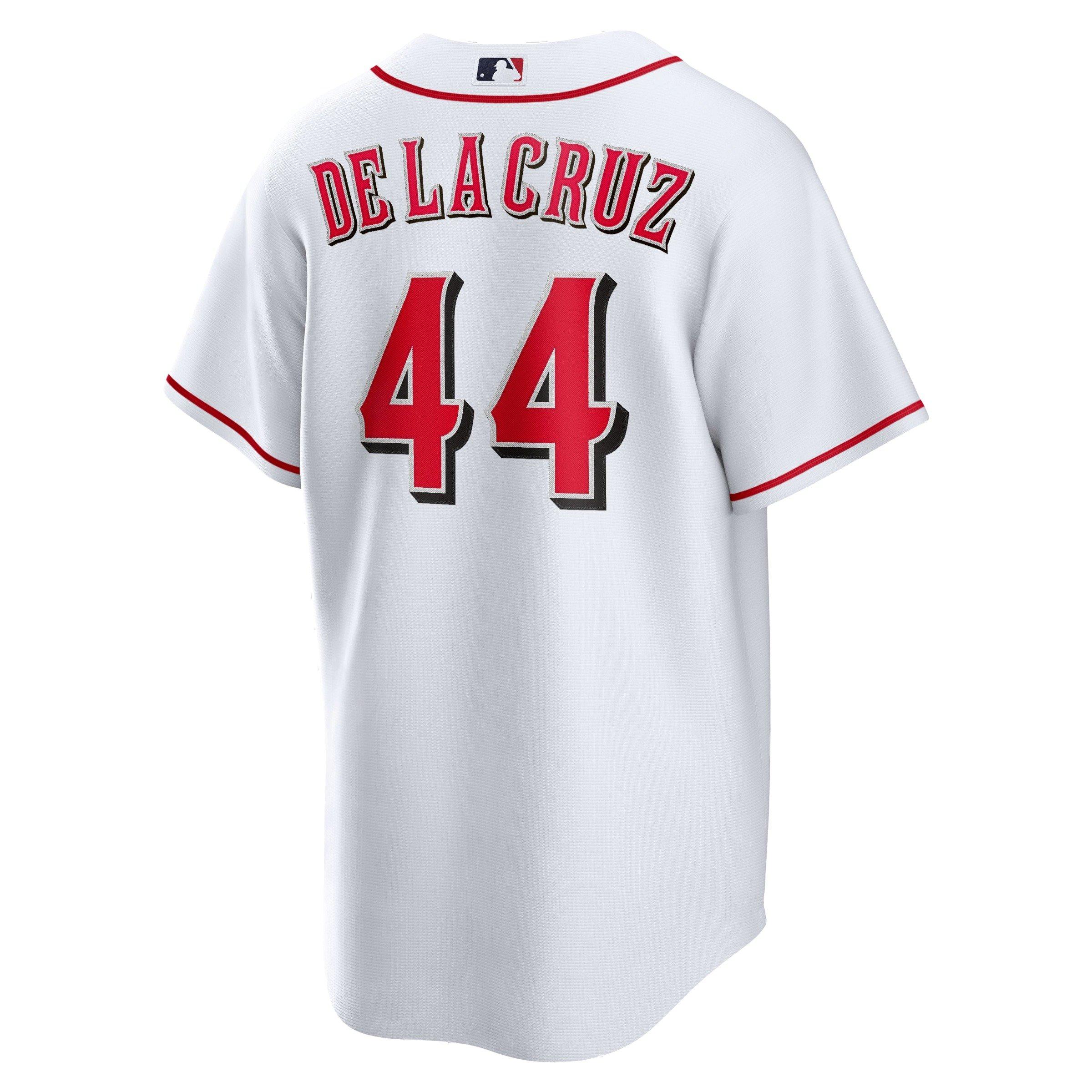 Nike Men's Elly De La Cruz Cincinnati Reds 2023 Game Jersey-White - WHITE Thumbnail View 1