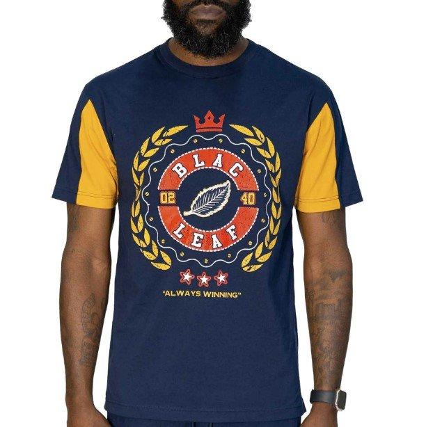 Blac Leaf Men's Always Winning Champs Tee - NAVY