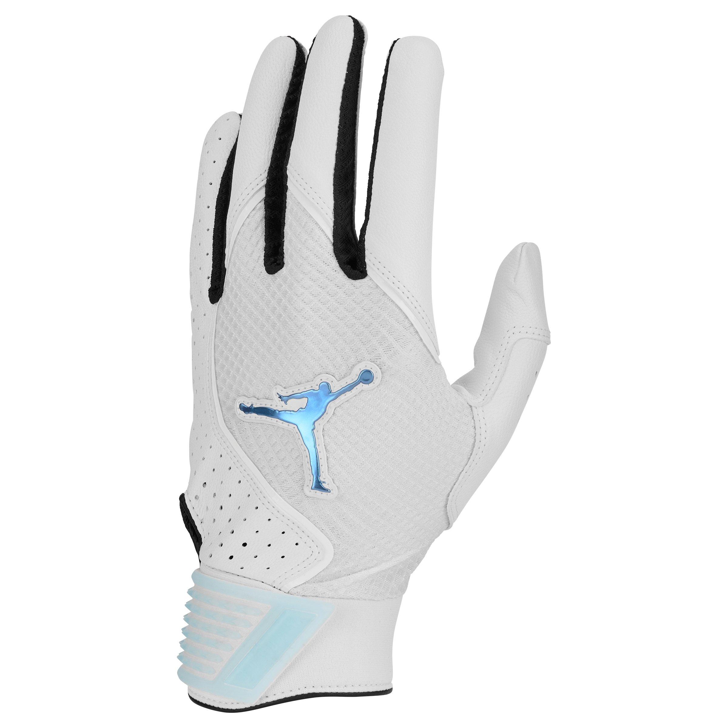 Jordan Fly Select Baseball Batting Gloves - White/Lt Blue - WHITE/LT BLUE Thumbnail View 1