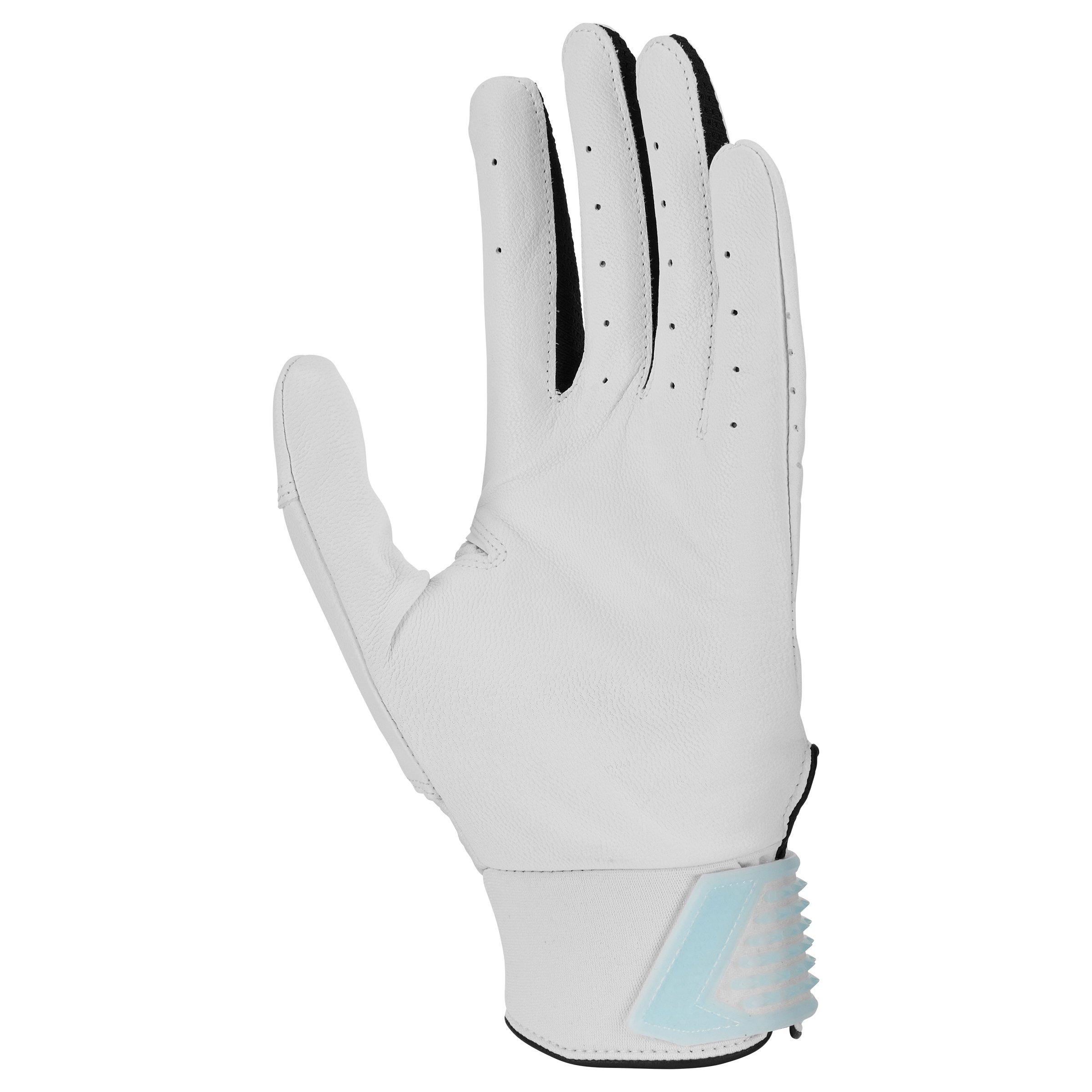 Jordan Fly Select Baseball Batting Gloves - White/Lt Blue - WHITE/LT BLUE Thumbnail View 2