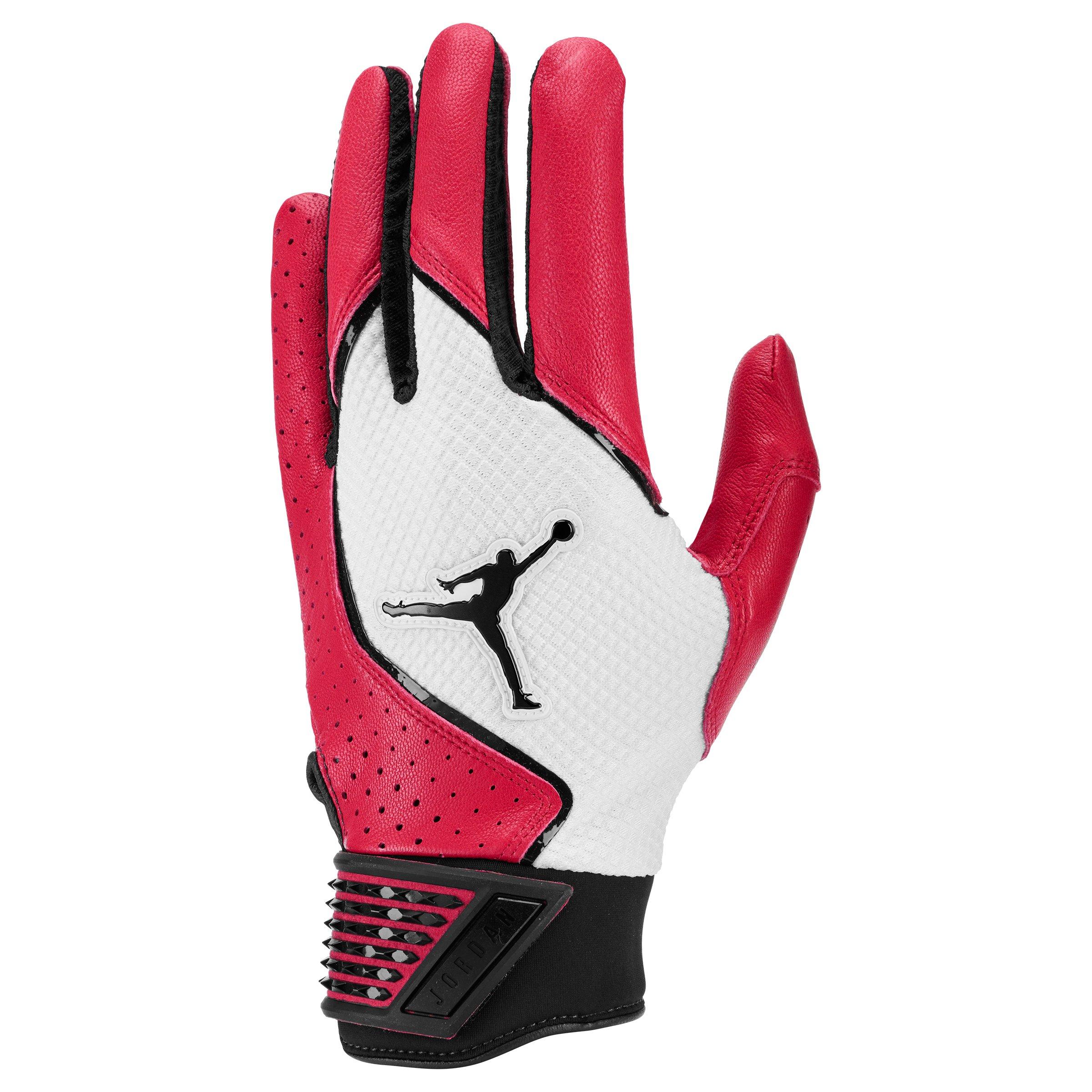 Jordan Fly Select Baseball Batting Gloves - Red/White/Black - RED/WHITE/BLACK Thumbnail View 1