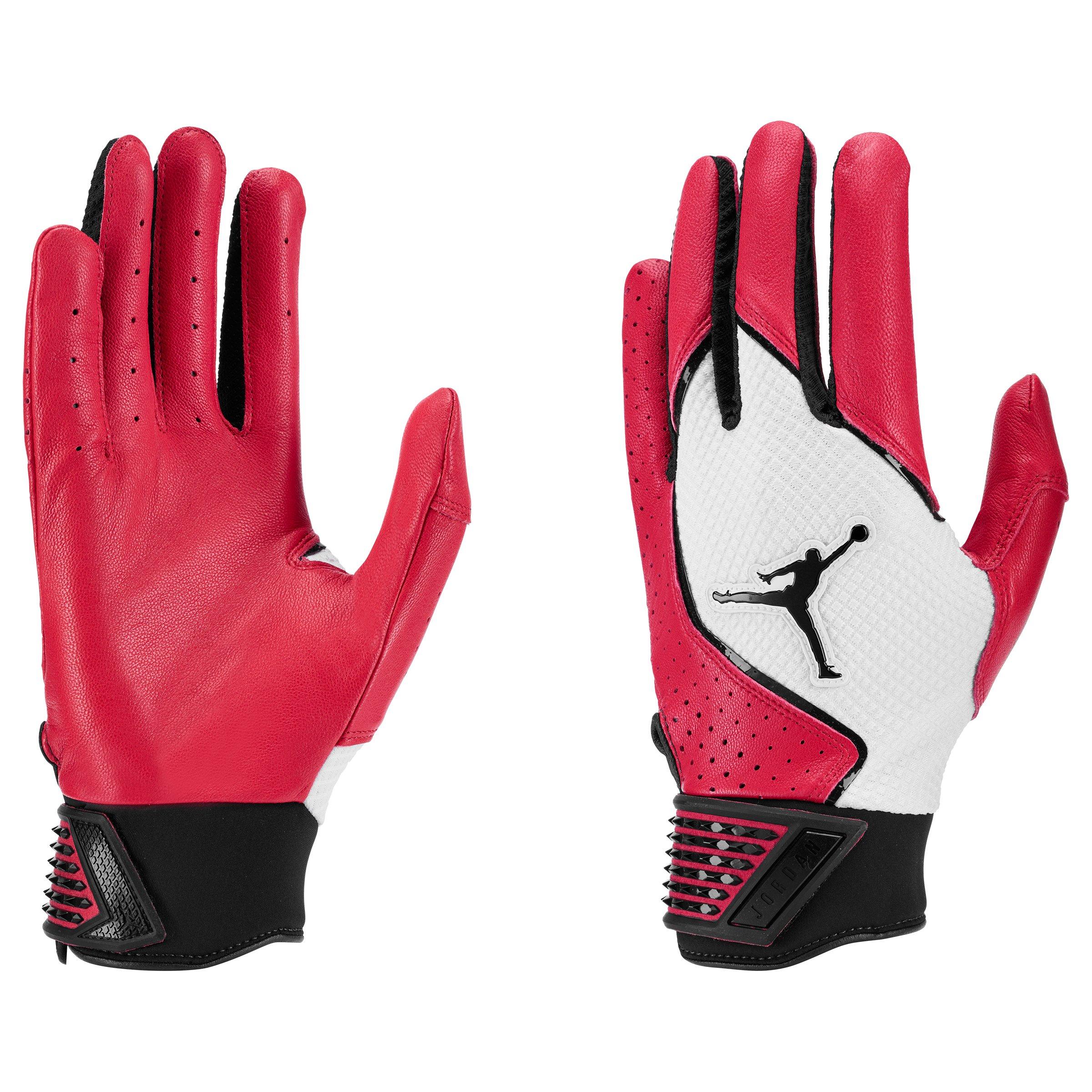 Jordan Fly Select Baseball Batting Gloves - Red/White/Black - RED/WHITE/BLACK Thumbnail View 3