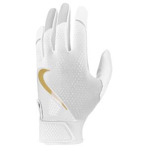 Nike Hyperdiamond 3.0 Softball Batting Gloves - White/Gold