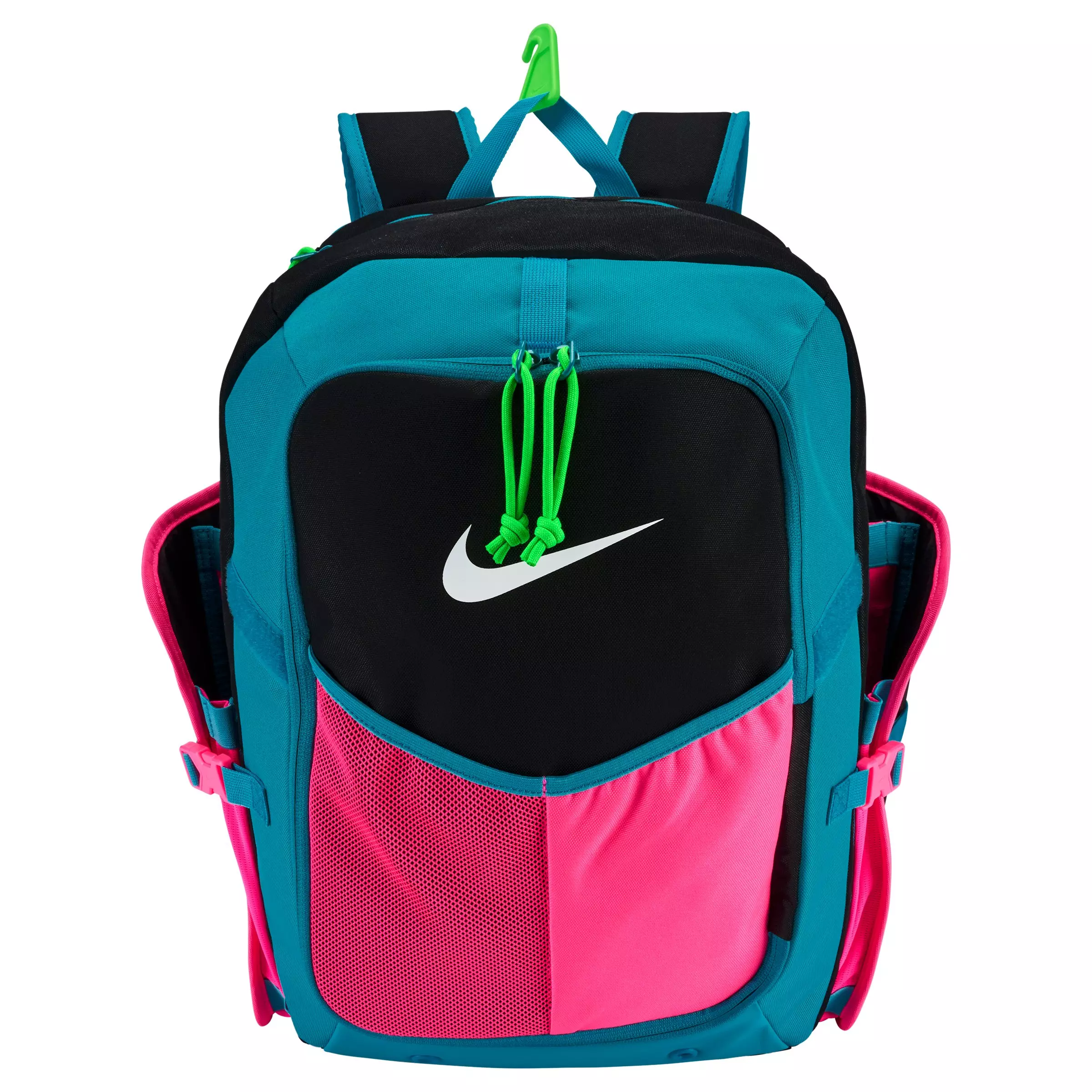 Nike Diamond Select Softball Bat Backpack - Black/Pink/Blue - BLACK/PINK