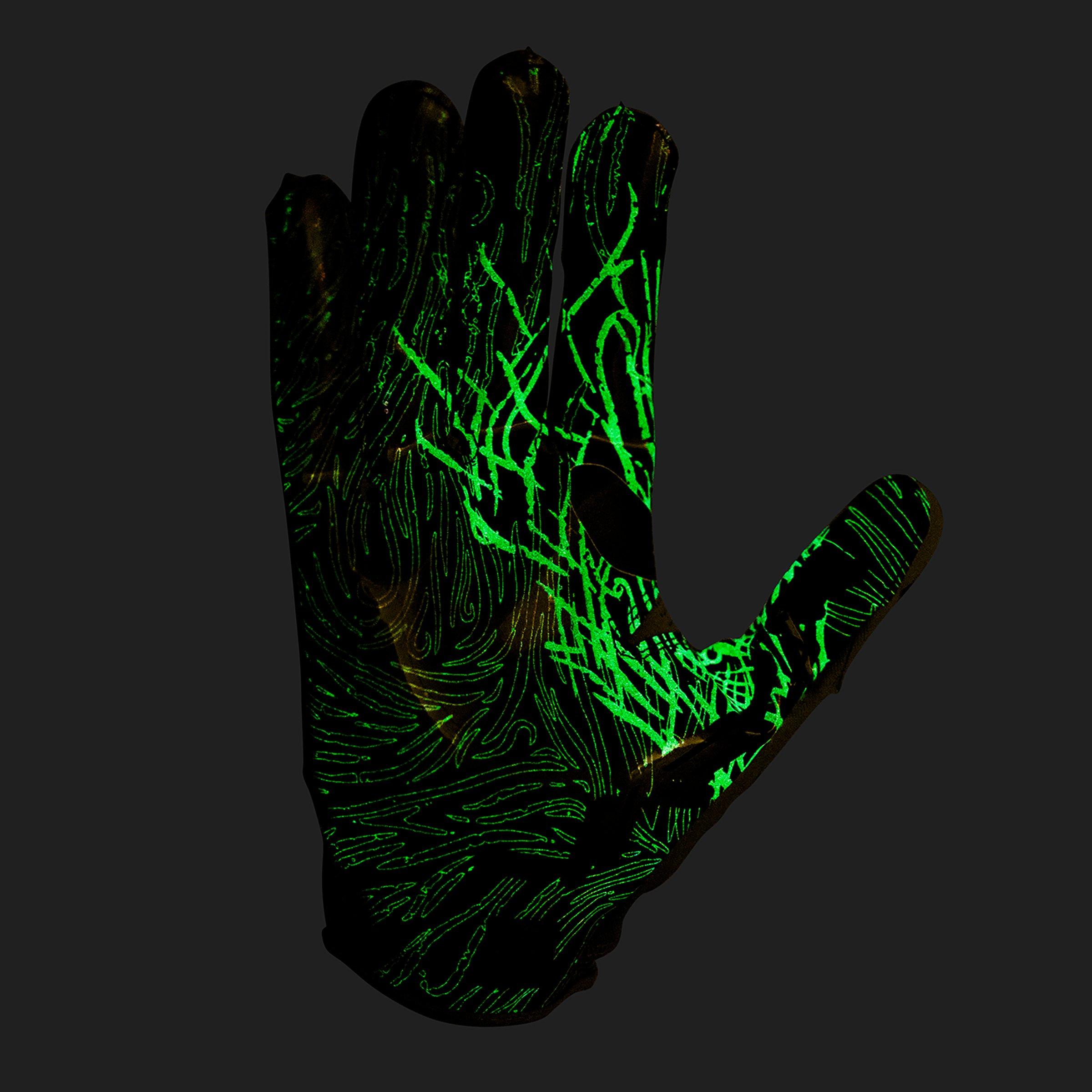 Nike Vapor Jet 8.0 Football Receiver Gloves - Gold - GOLD Thumbnail View 4