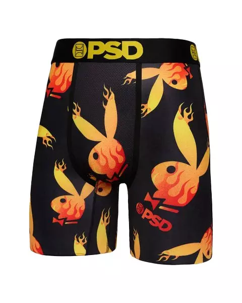 PSD Men's Playboy Flames Underwear - MULTI-COLOR