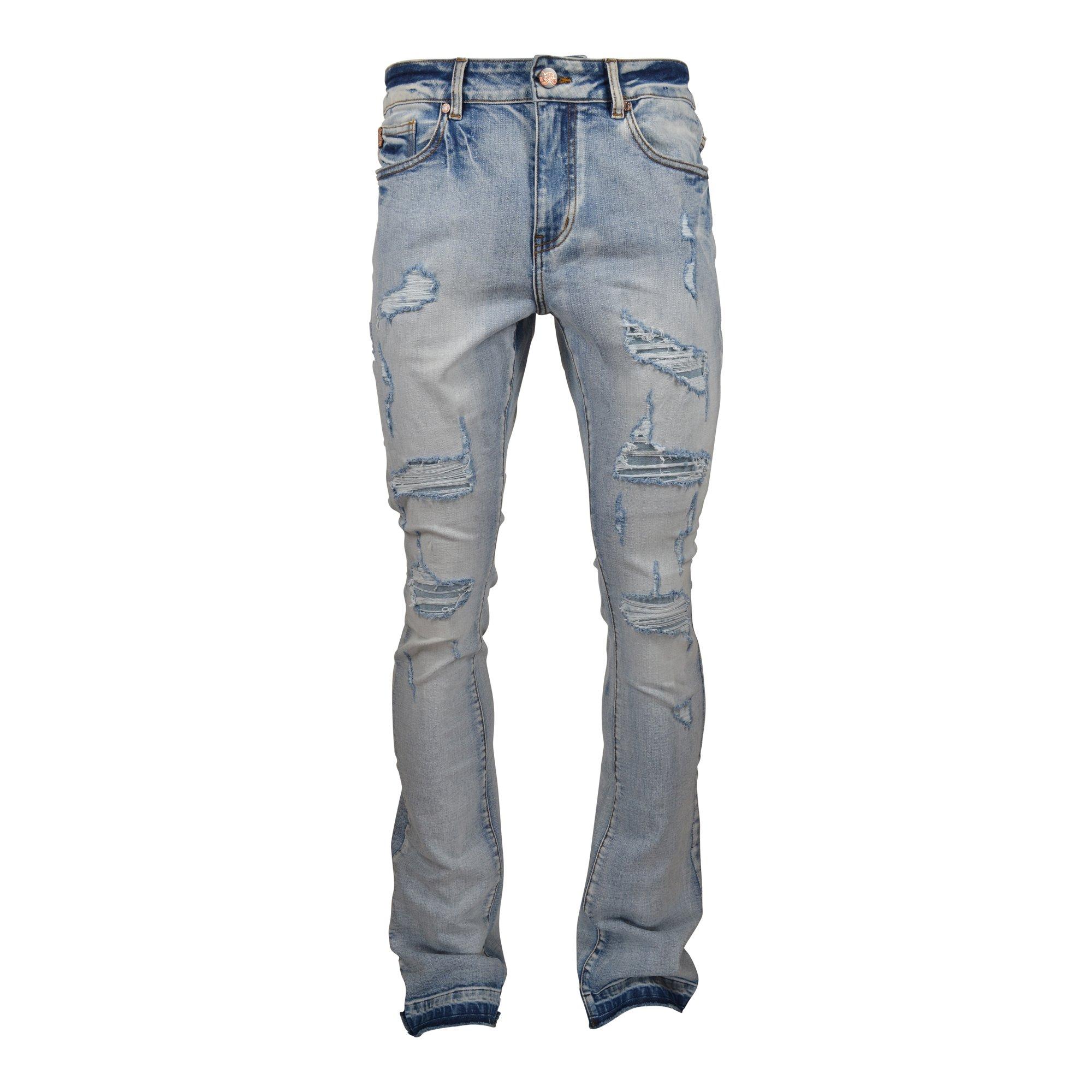 MULTI POCKET MID-RISE STACKED JEANS – Armor Jeans