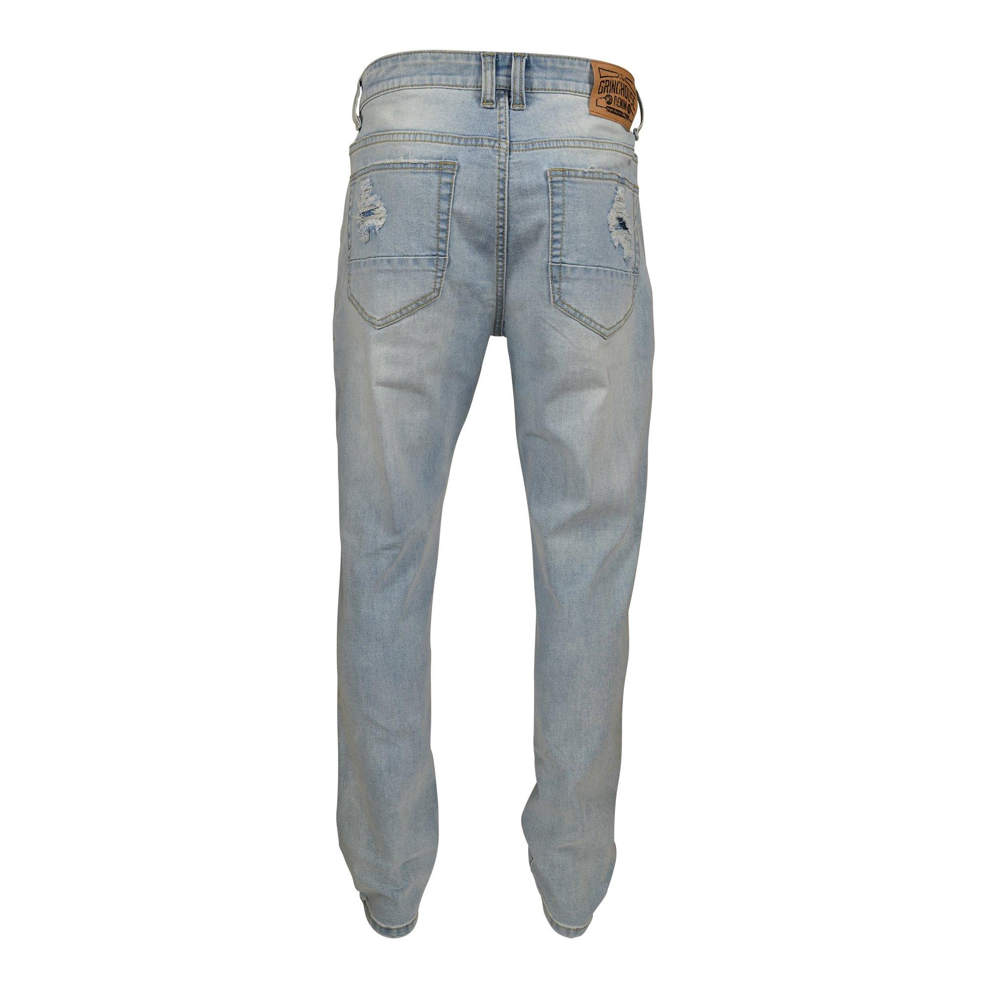 Grindhouse Extreme Rip Denim Men's Light Blue Jeans