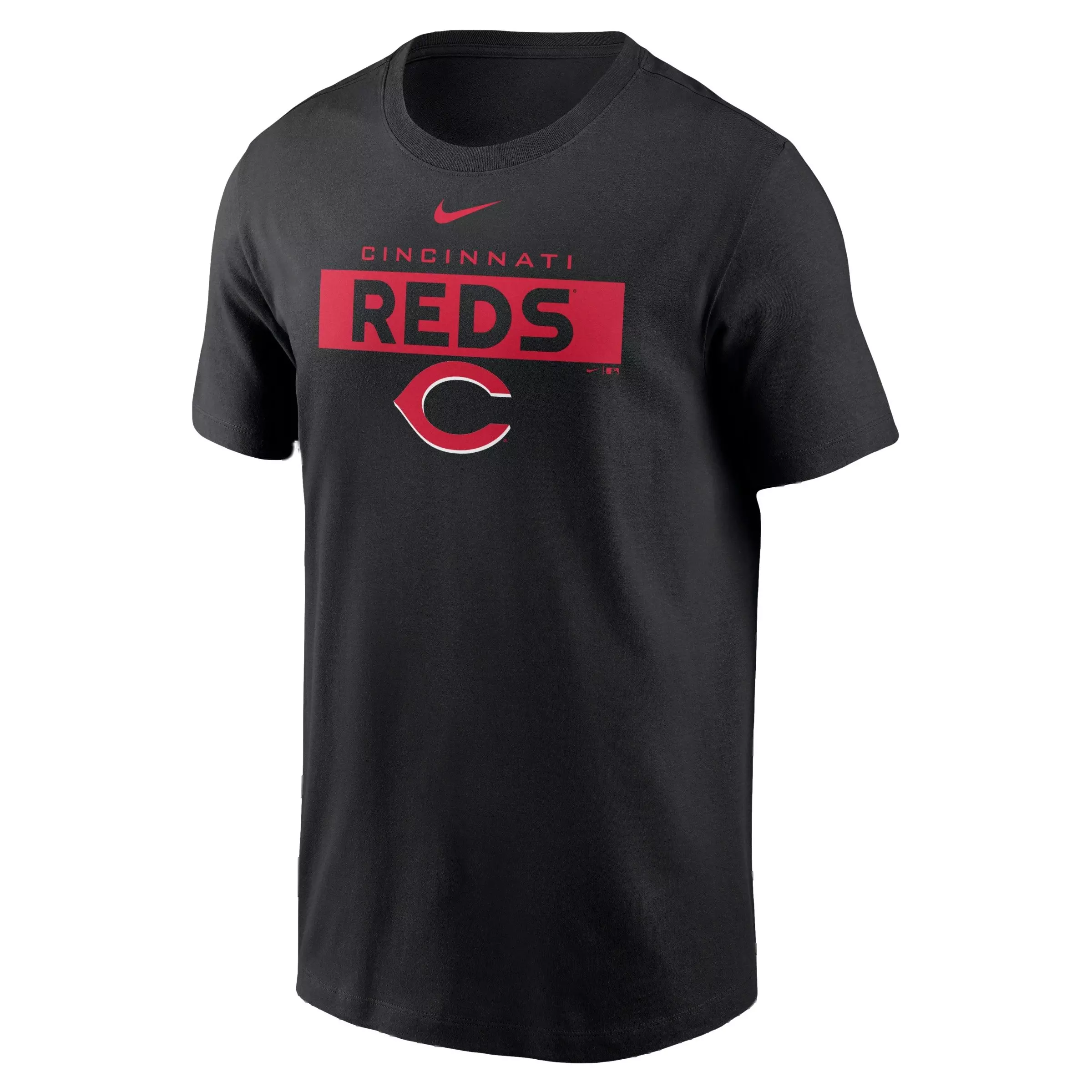 Nike Men's Cincinnati Reds 2023 Team Logo Top-Black - BLACK
