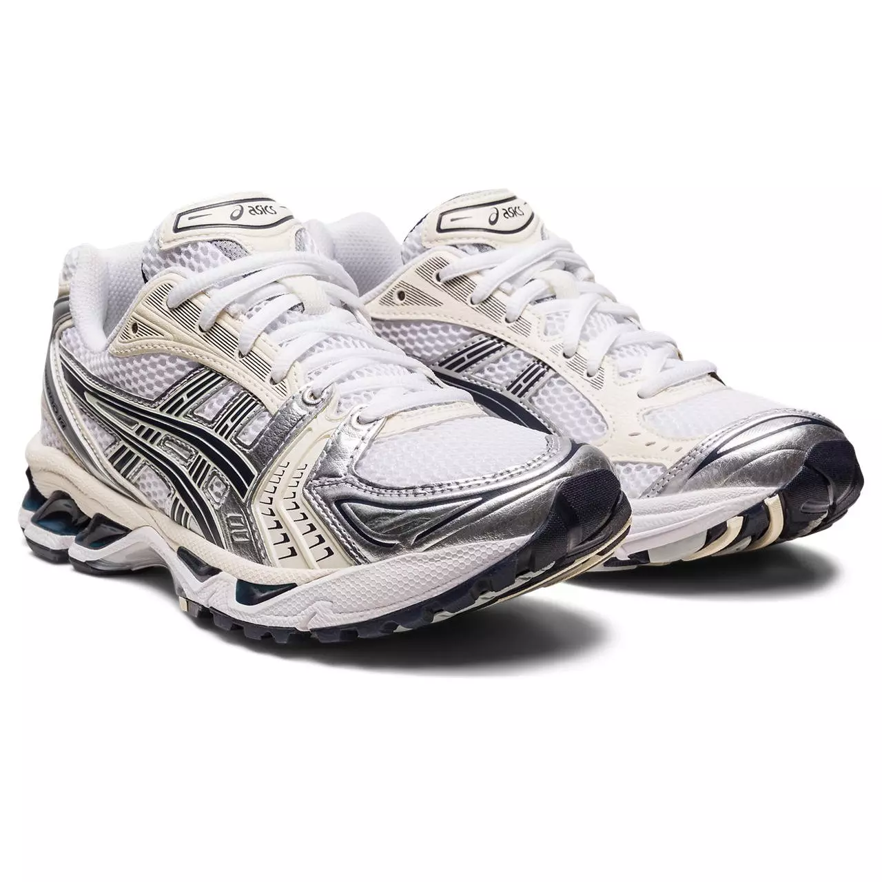 ASICS GEL-KAYANO 14 "White/Midnight" Women's Running Shoe - WHITE/BLACK