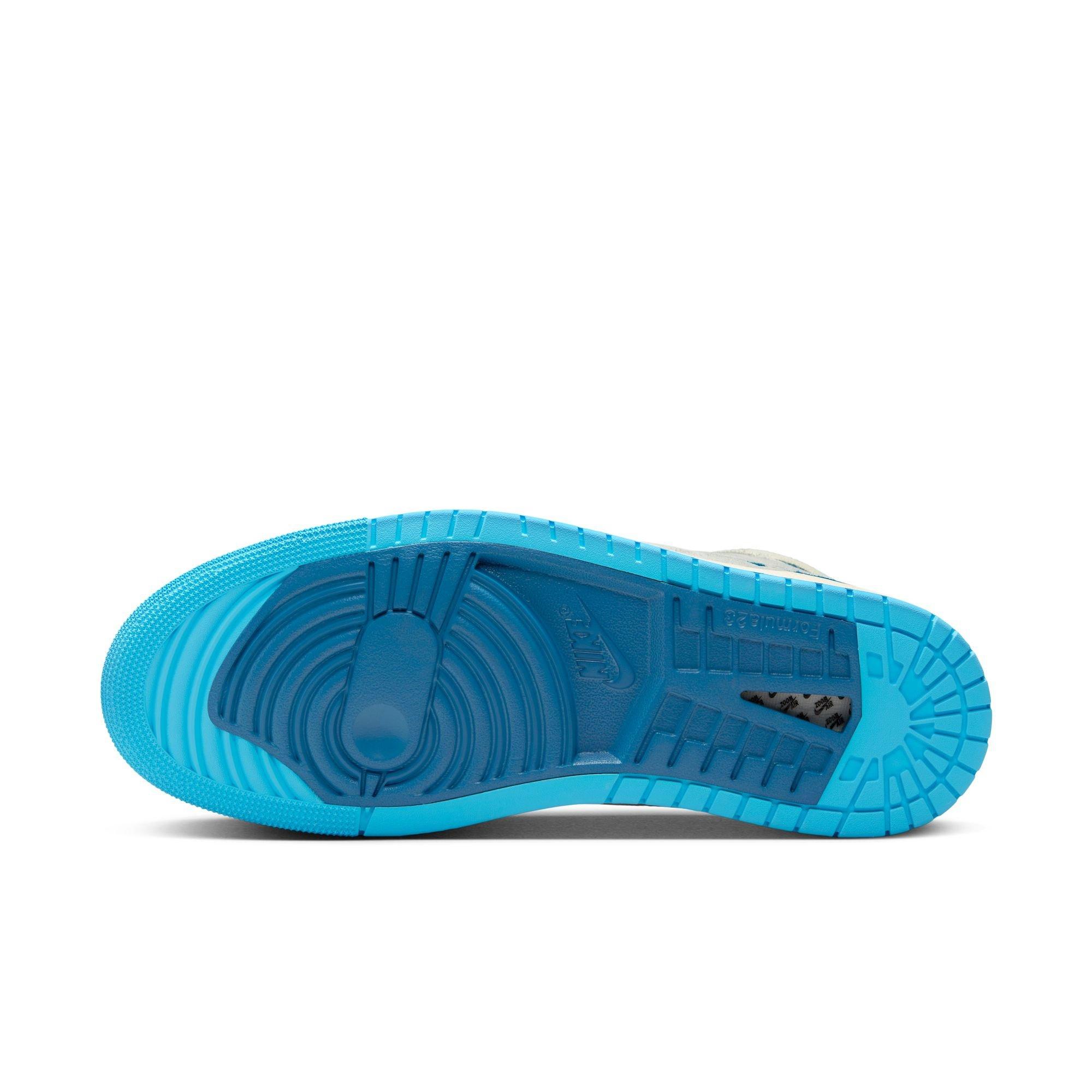 Jordan 1 Zoom CMFT 2 "Sail/Dk Powder Blue/Blue Grey" Men's Shoe - BLUE/WHITE Thumbnail View 9