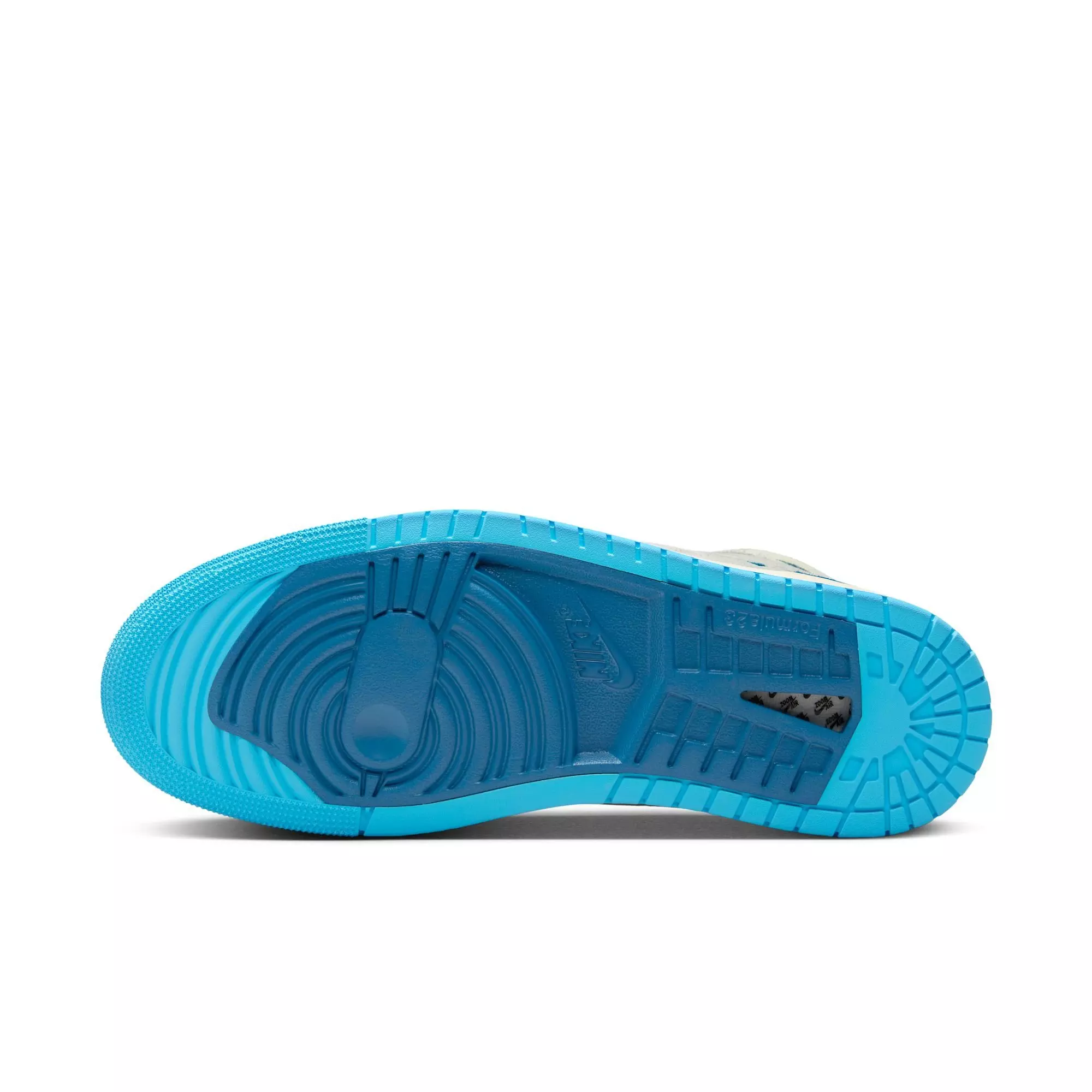 Jordan 1 Zoom CMFT 2 "Sail/Dk Powder Blue/Blue Grey" Men's Shoe - BLUE/WHITE