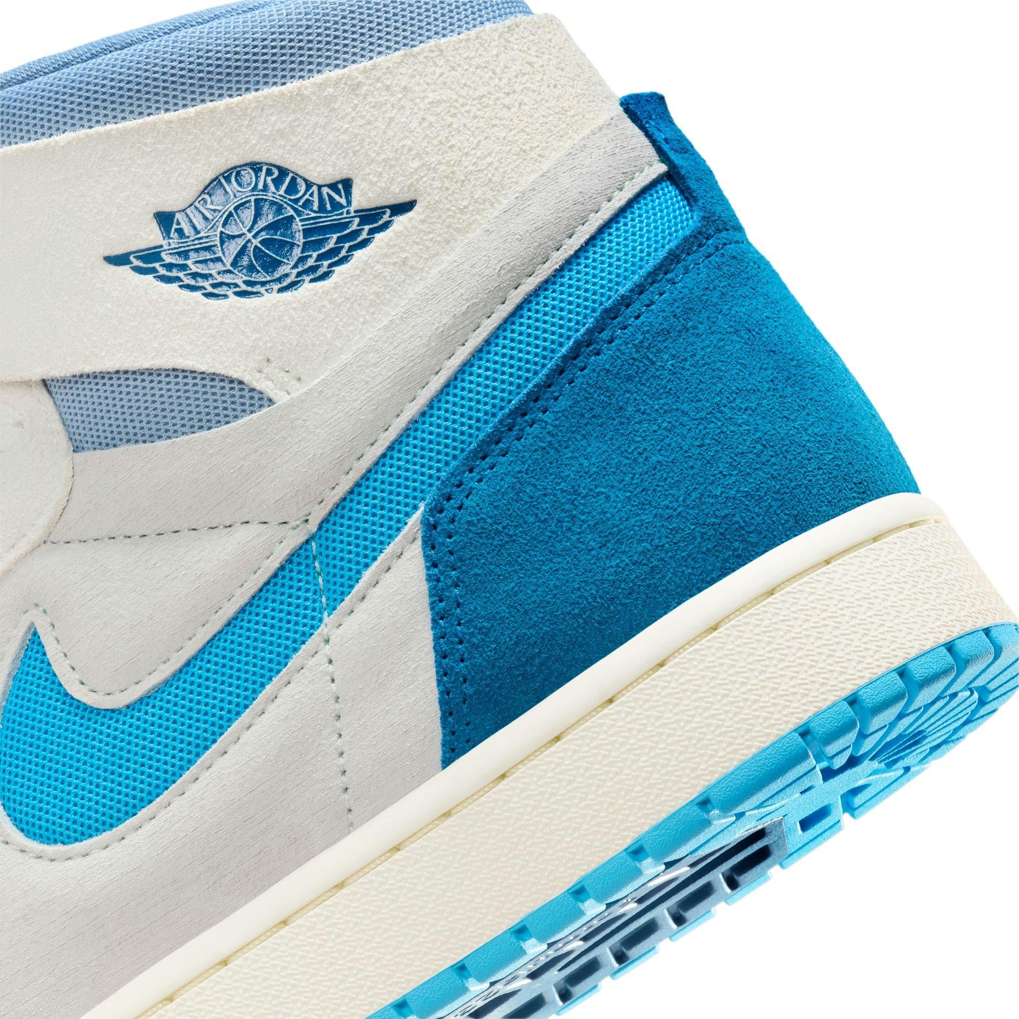 Jordan 1 Zoom CMFT 2 "Sail/Dk Powder Blue/Blue Grey" Men's Shoe - BLUE/WHITE Thumbnail View 11