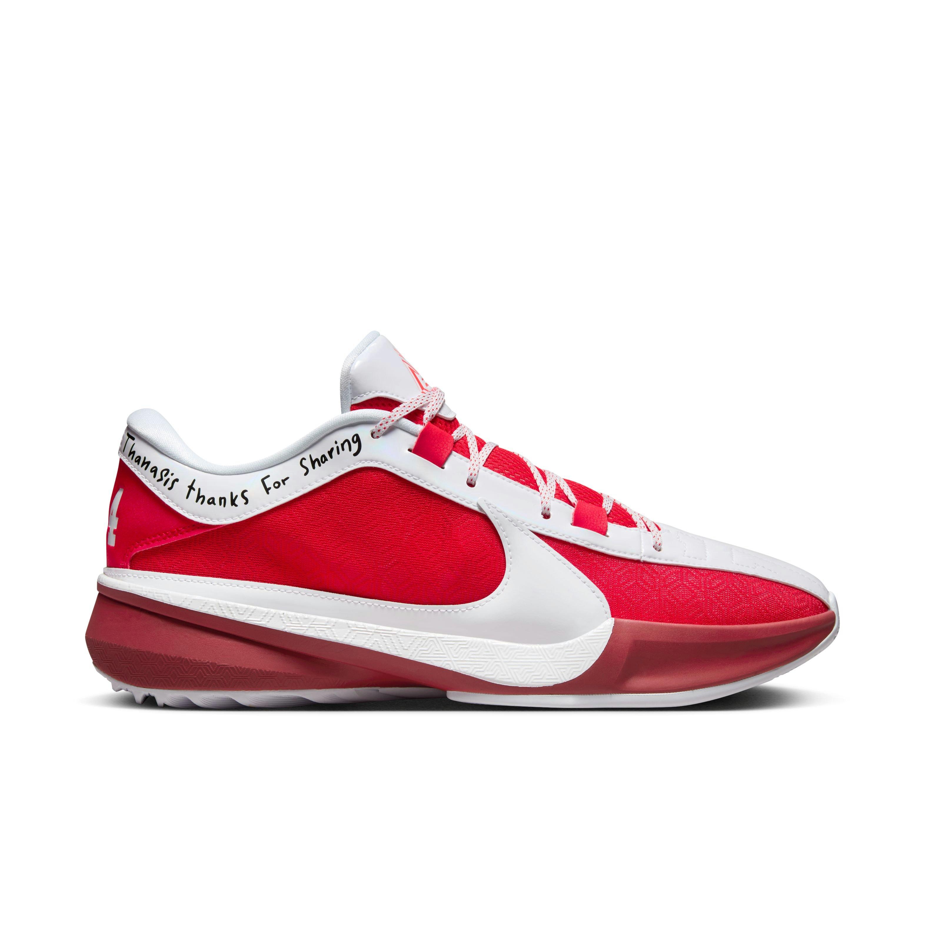 Nike Giannis Freak 5 "ASW" Men's Basketball Shoe - UNIVERSITY RED/WHITE/BRIGHT CRIMSON Thumbnail View 1