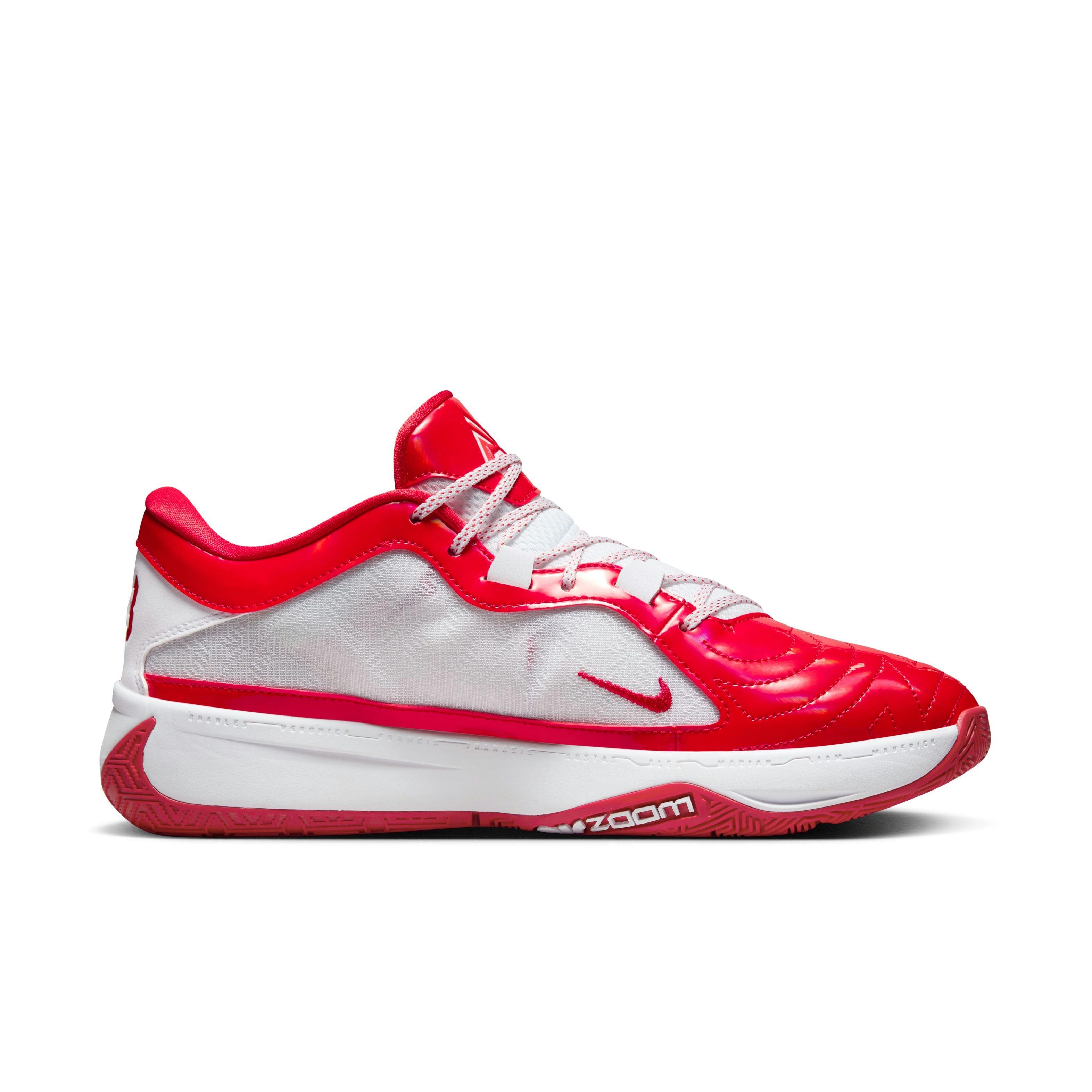 Nike Giannis Freak 5 "ASW" Men's Basketball Shoe - UNIVERSITY RED/WHITE/BRIGHT CRIMSON Thumbnail View 2