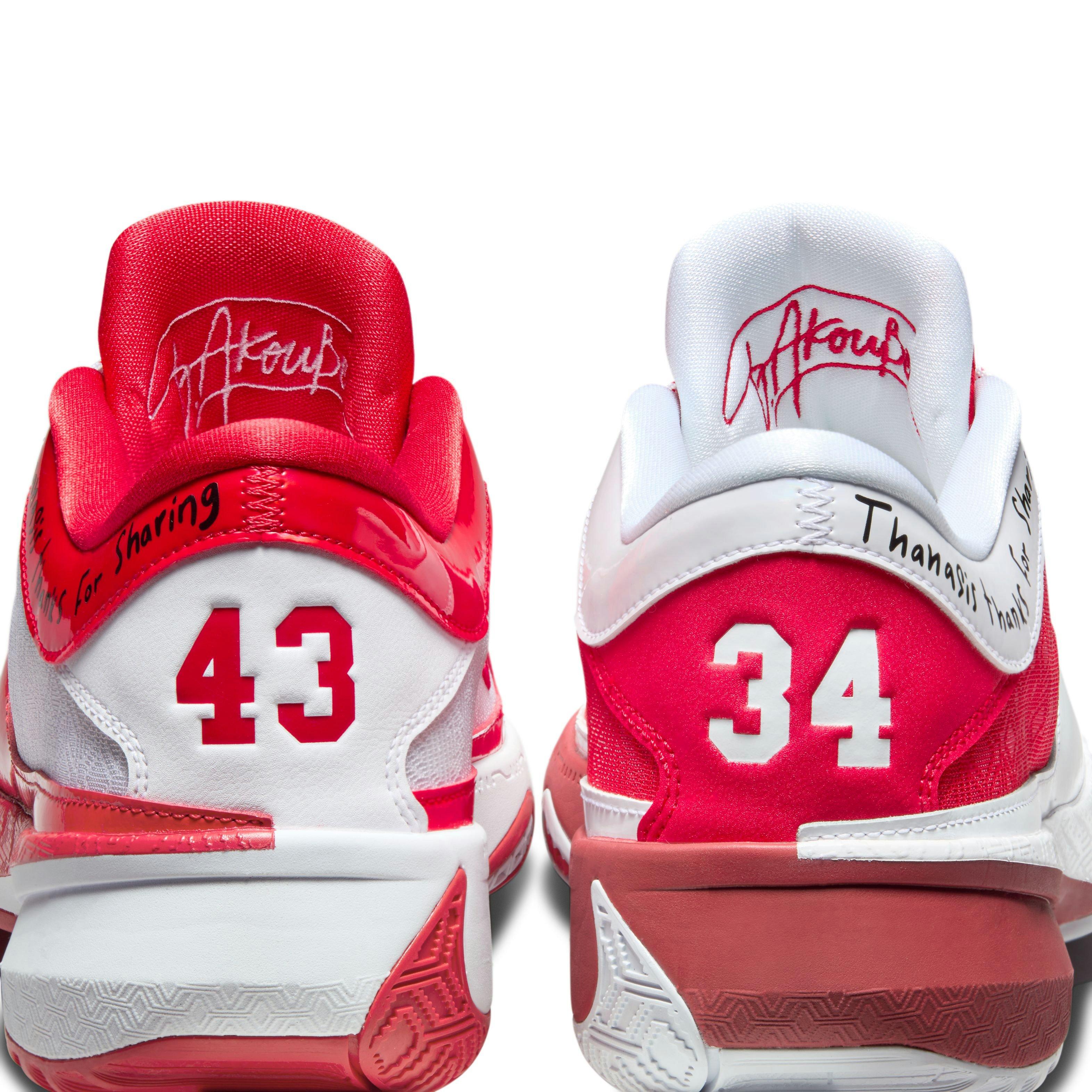 Nike Giannis Freak 5 "ASW" Men's Basketball Shoe - UNIVERSITY RED/WHITE/BRIGHT CRIMSON Thumbnail View 4