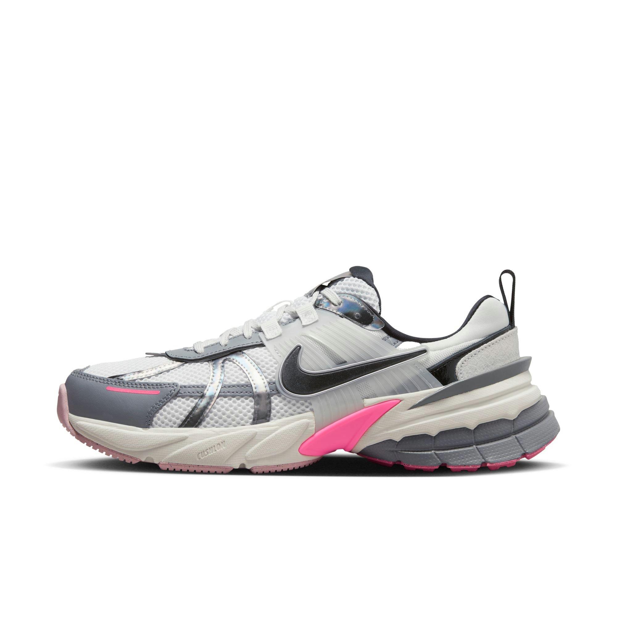 Nike V2K Run "White/Black/Cool Grey/Multi-Color" Women's Shoe - PINK/GREY Thumbnail View 3