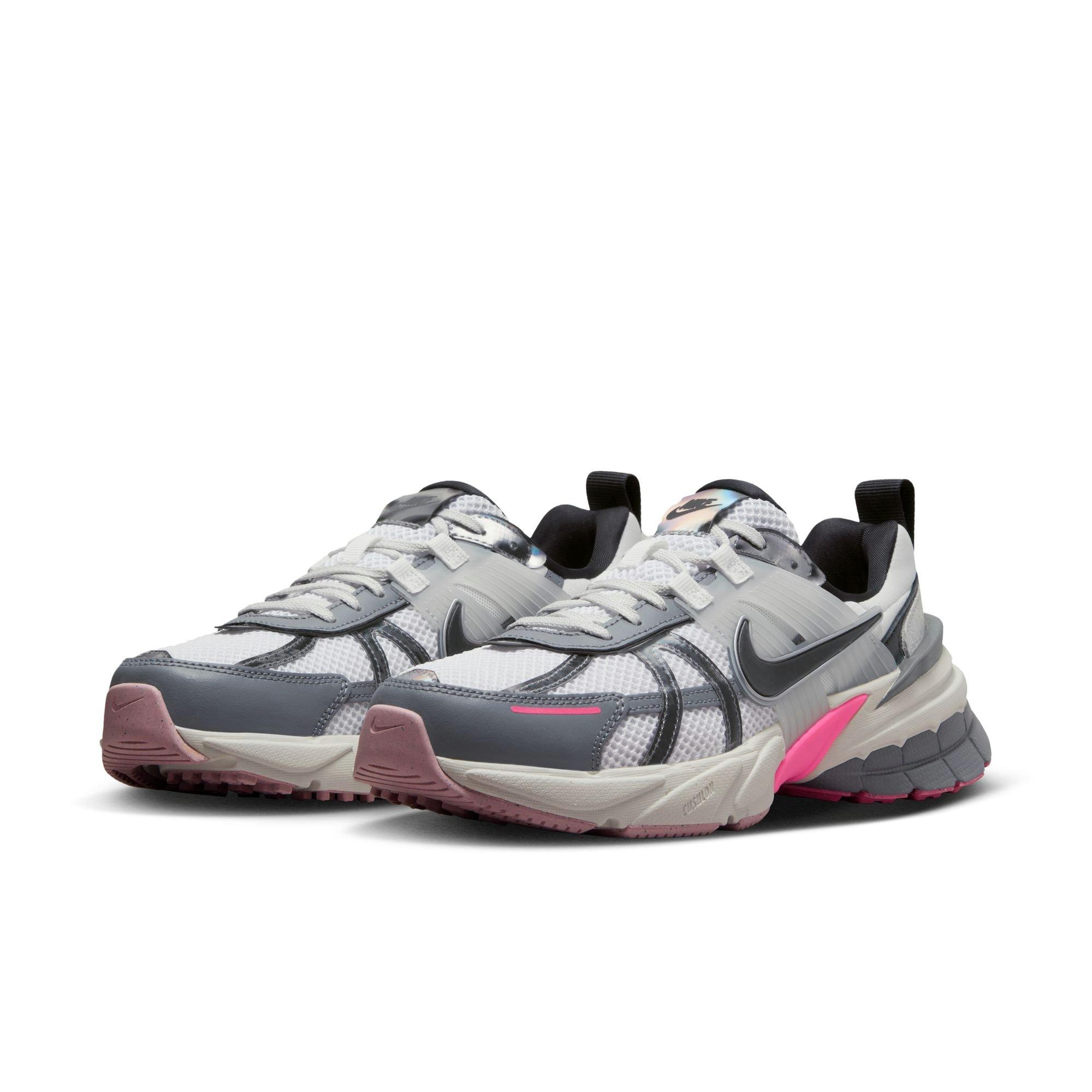 Nike V2K Run "White/Black/Cool Grey/Multi-Color" Women's Shoe - PINK/GREY Thumbnail View 5